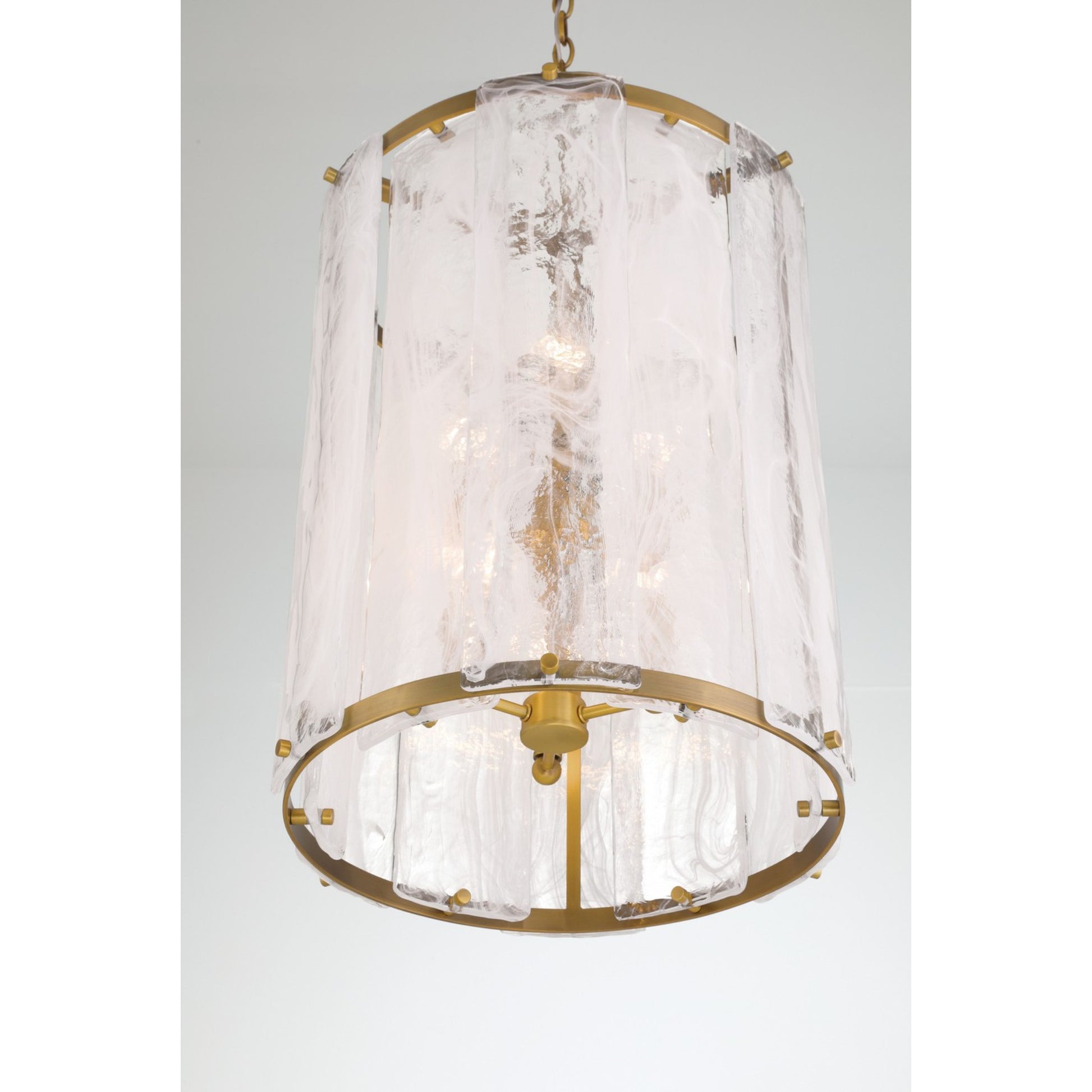 Veil 16" 6-Light Pendant, Legacy Brass Finish - Bees Lighting