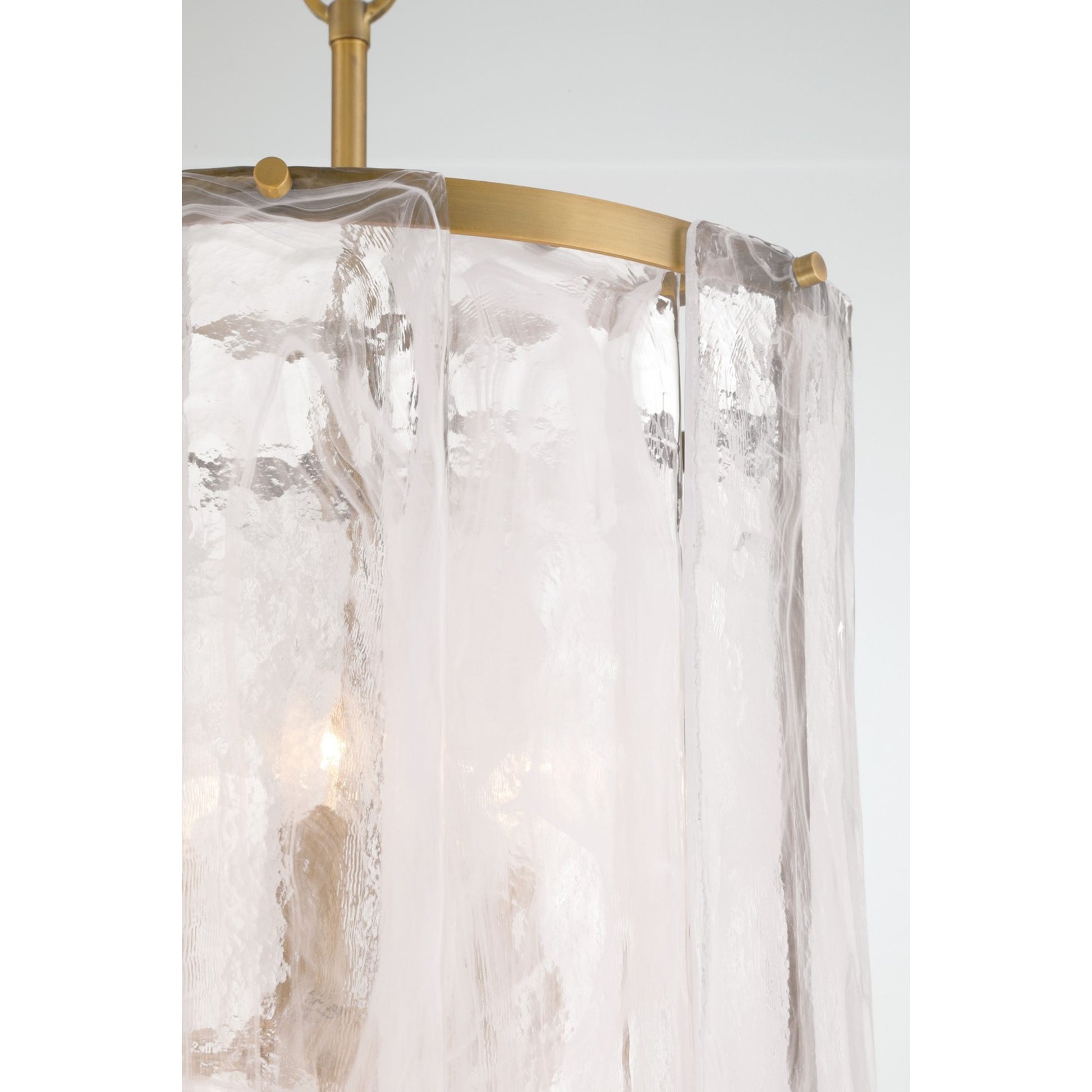 Veil 16" 6-Light Pendant, Legacy Brass Finish - Bees Lighting
