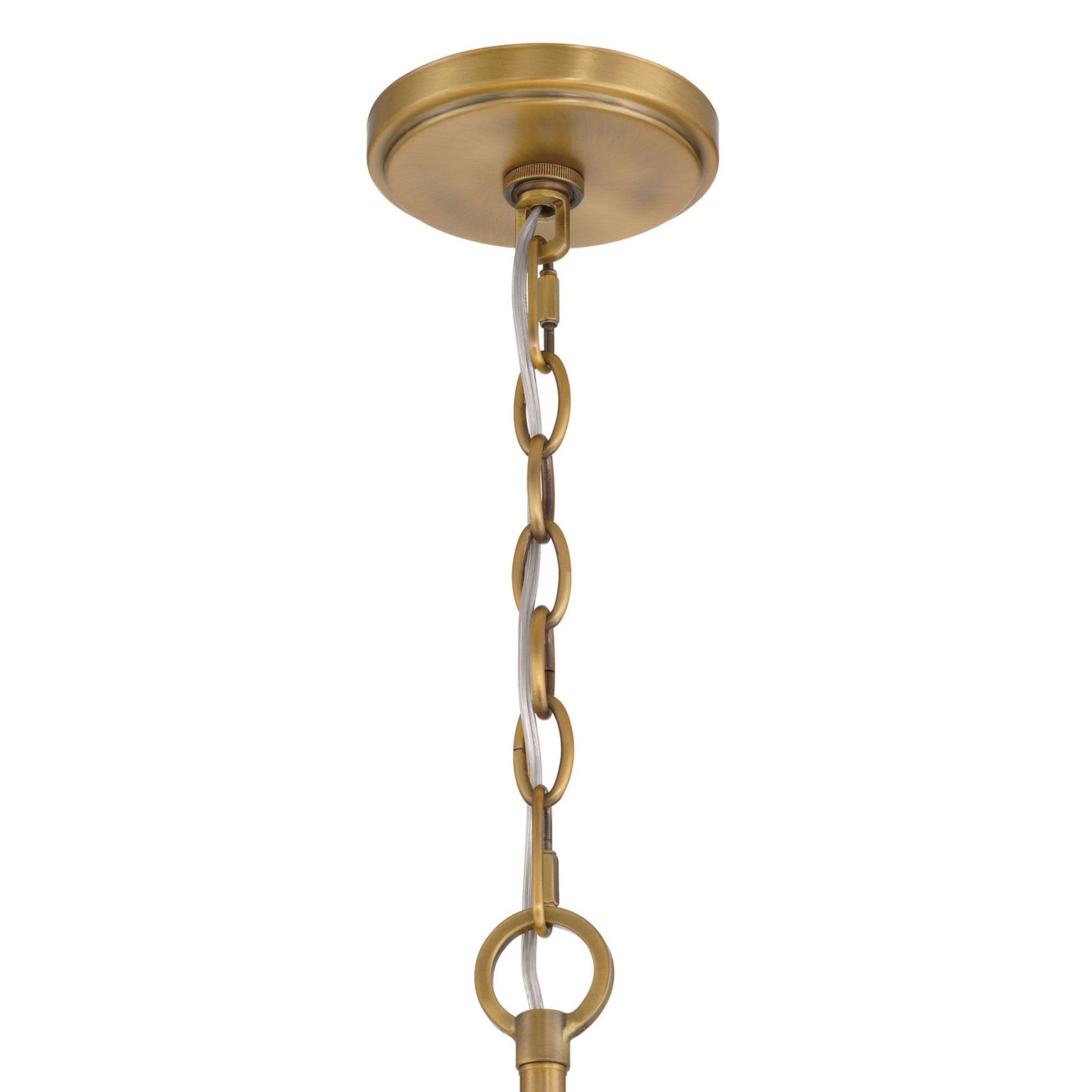 Veil 16" 6-Light Pendant, Legacy Brass Finish - Bees Lighting
