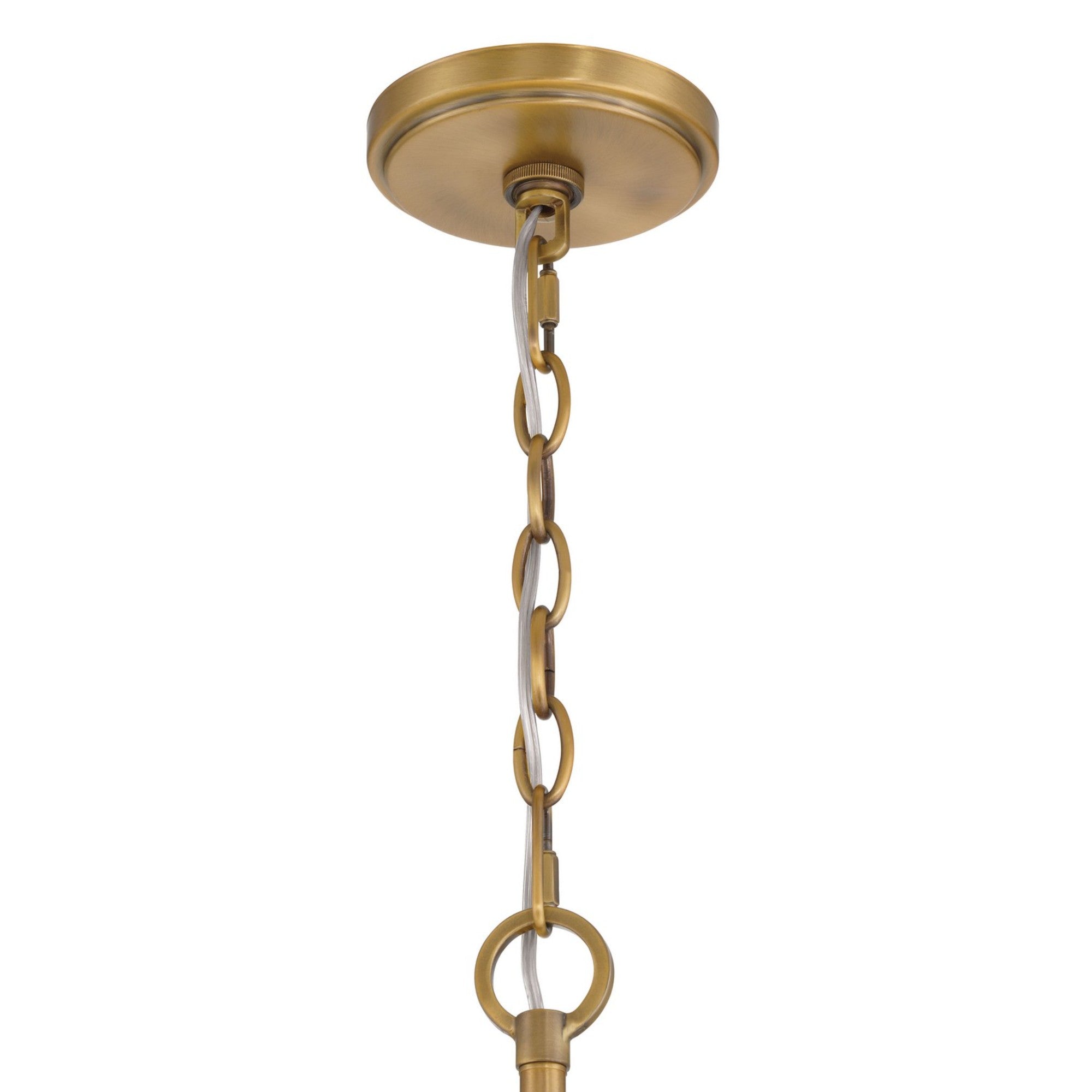 Veil 16" 6-Light Pendant, Legacy Brass Finish - Bees Lighting