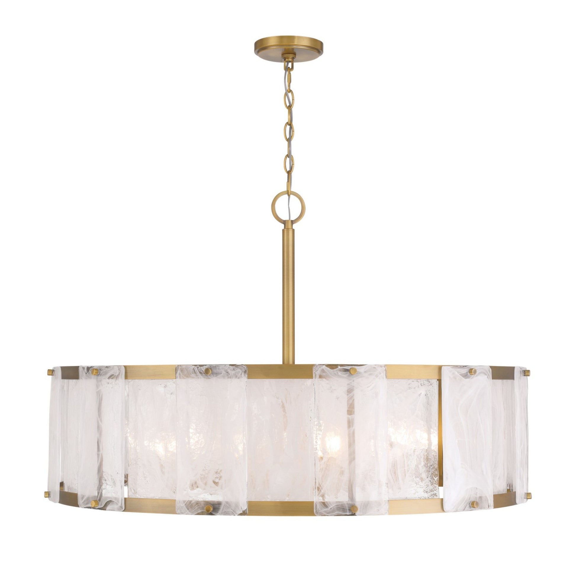 Veil 36" 10-Light Pendant, Legacy Brass Finish - Bees Lighting