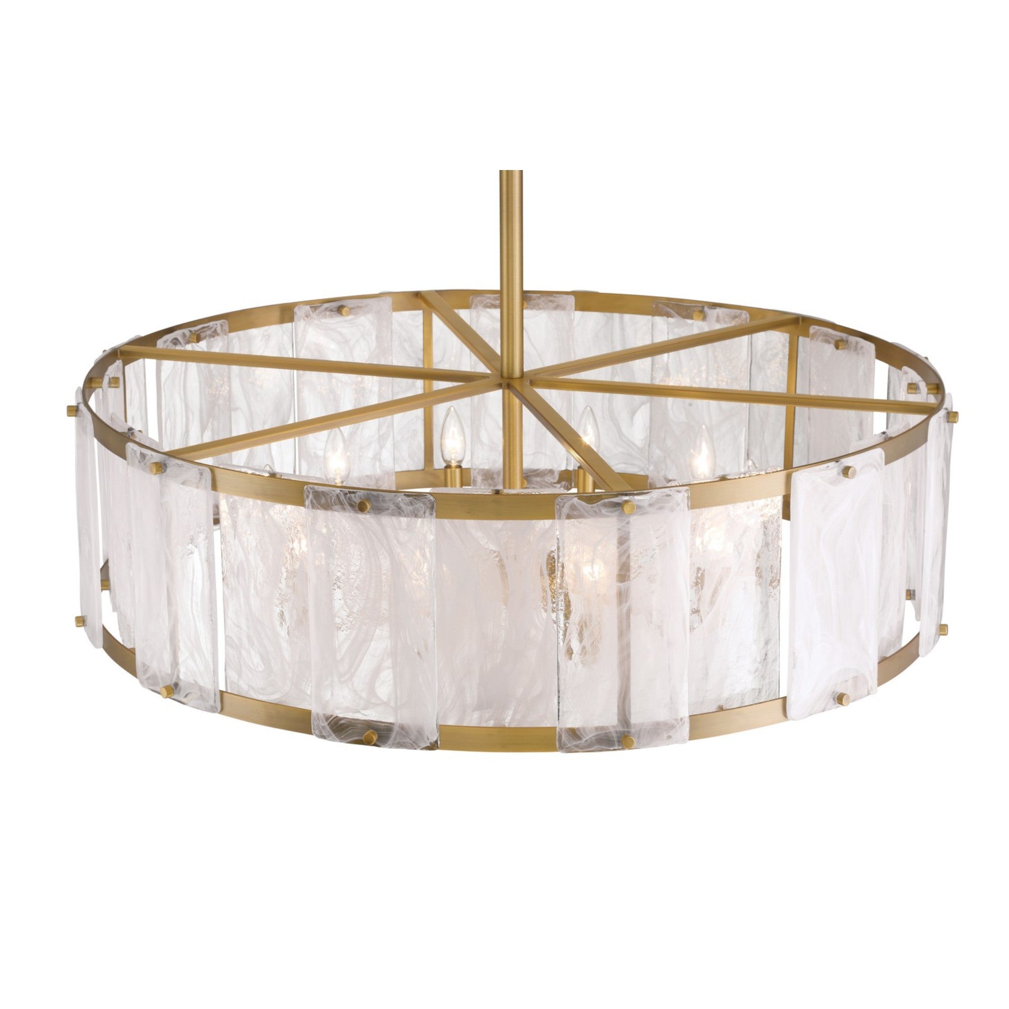 Veil 36" 10-Light Pendant, Legacy Brass Finish - Bees Lighting