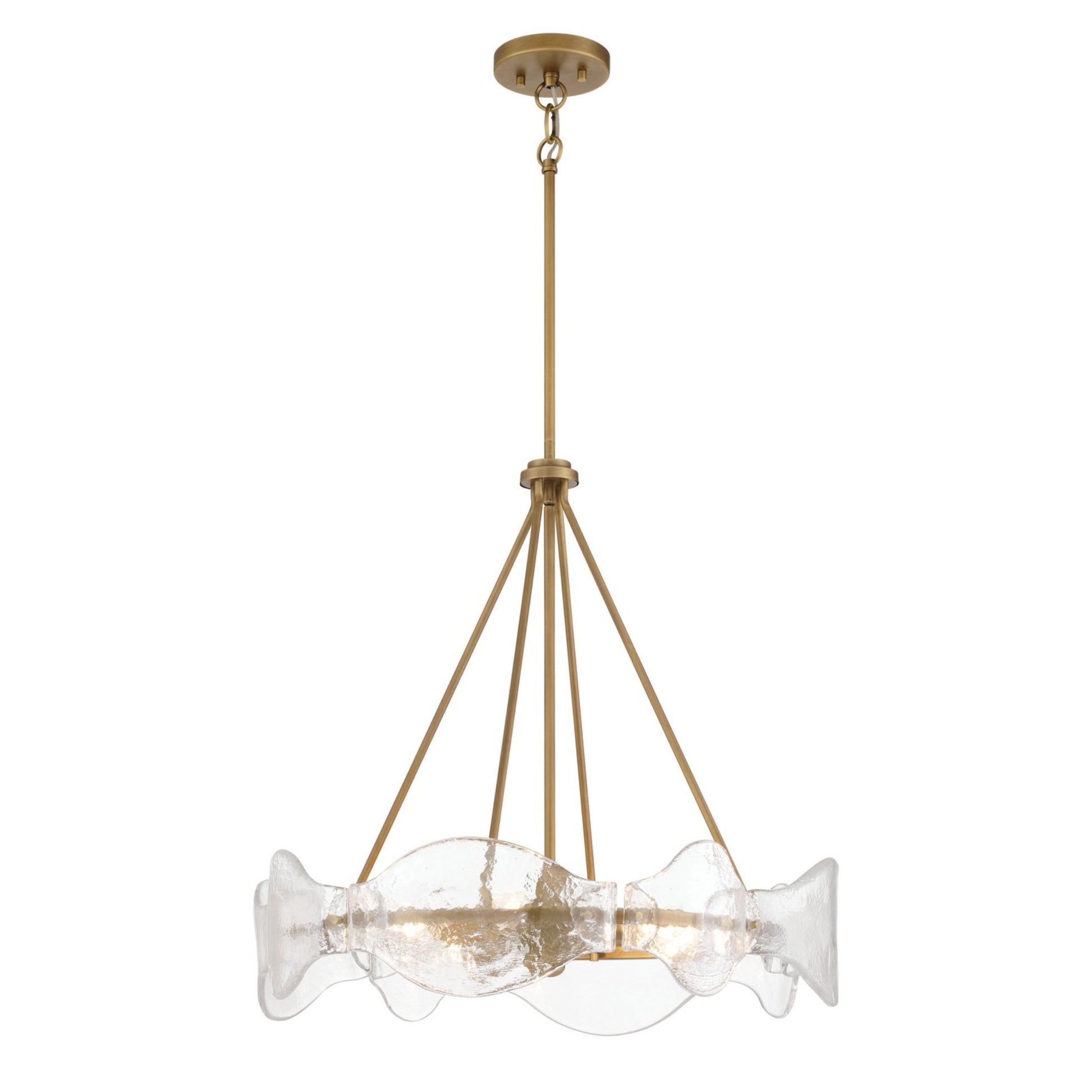 Elora 24" 6-Light Pendant, Legacy Brass Finish - Bees Lighting