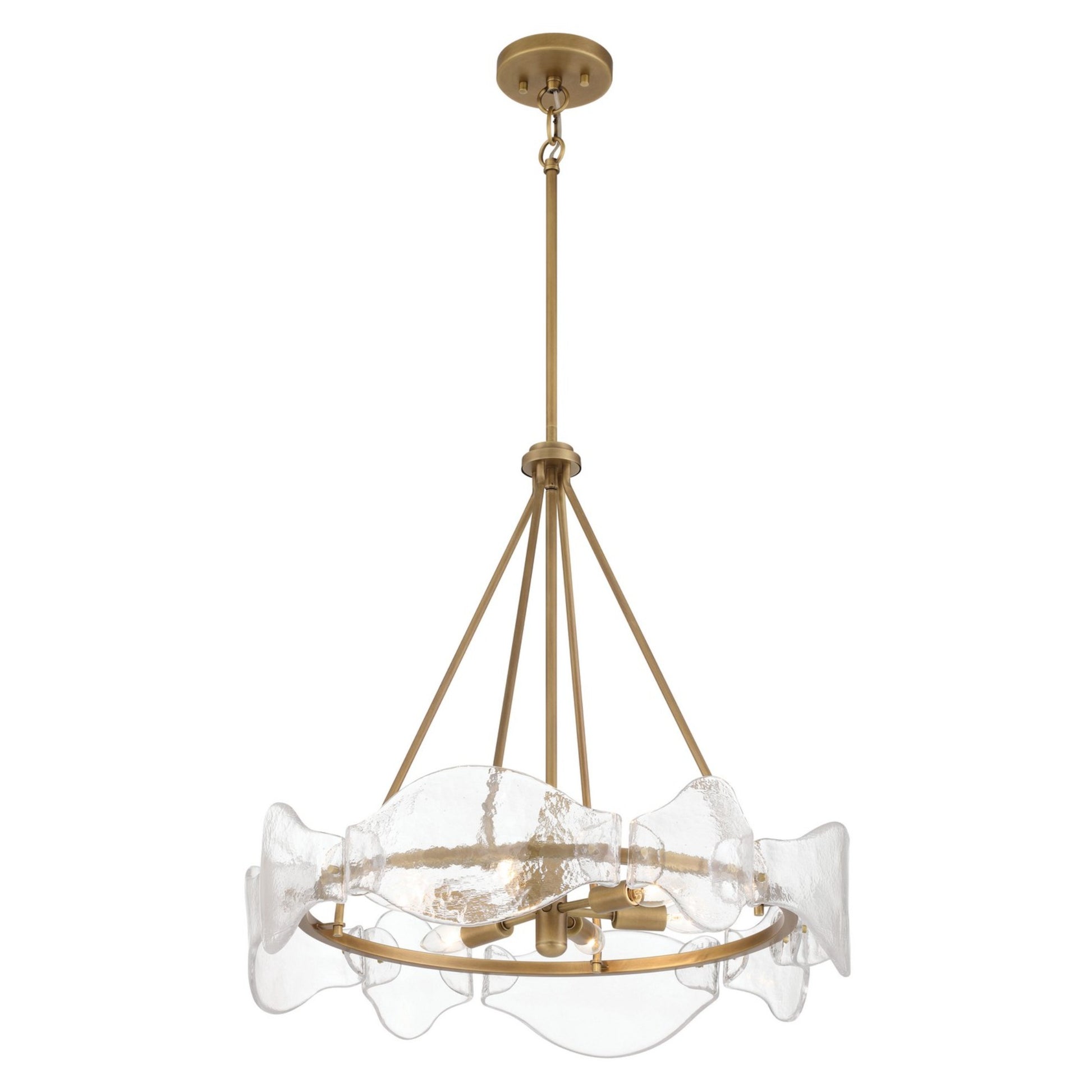 Elora 24" 6-Light Pendant, Legacy Brass Finish - Bees Lighting