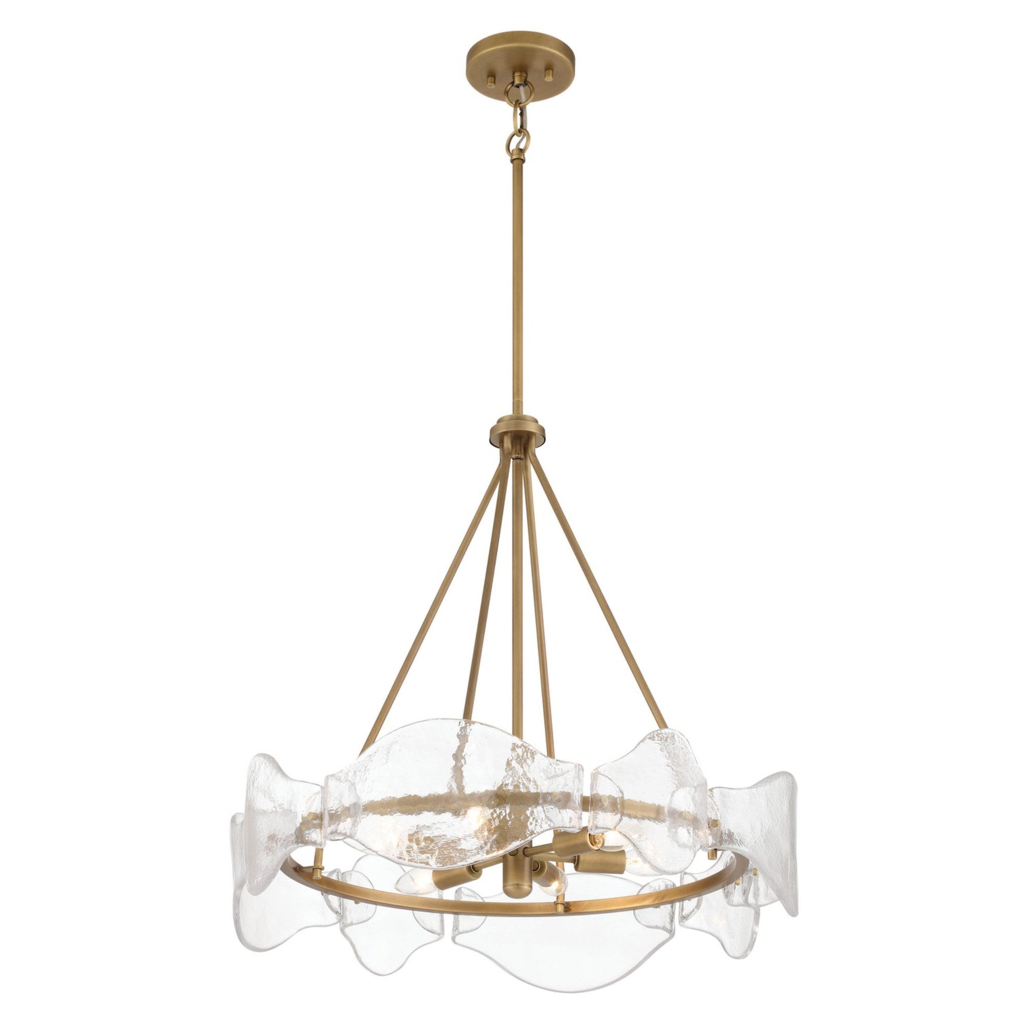 Elora 24" 6-Light Pendant, Legacy Brass Finish - Bees Lighting