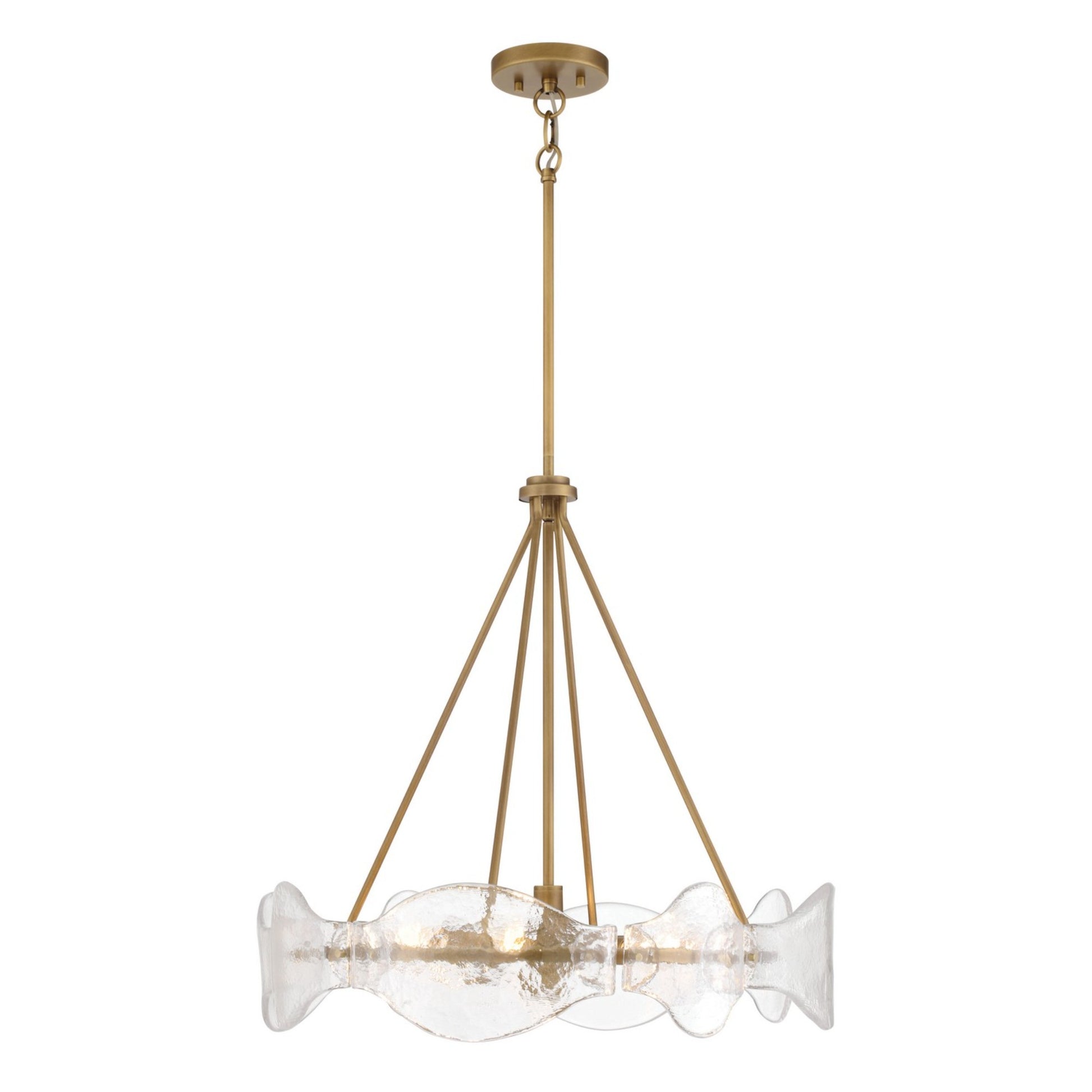 Elora 24" 6-Light Pendant, Legacy Brass Finish - Bees Lighting