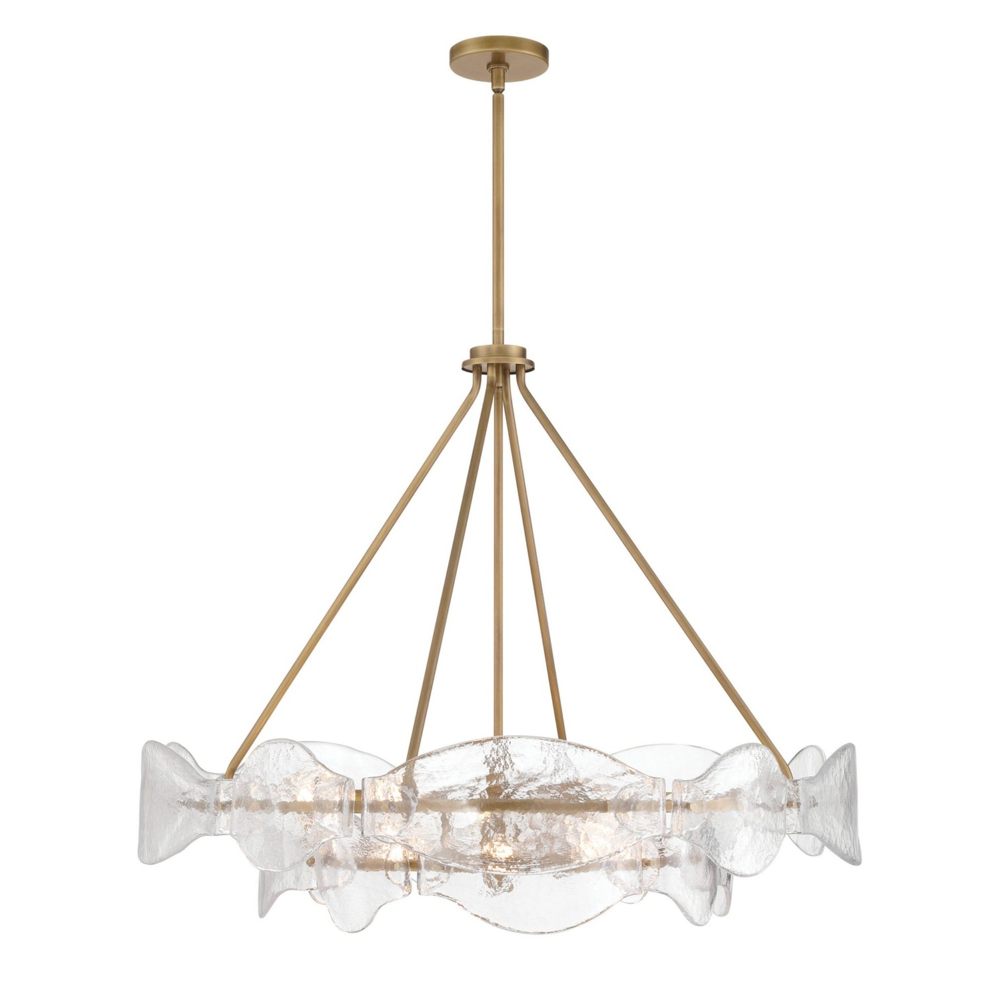 Elora 36" 12-Light Pendant, Legacy Brass Finish - Bees Lighting