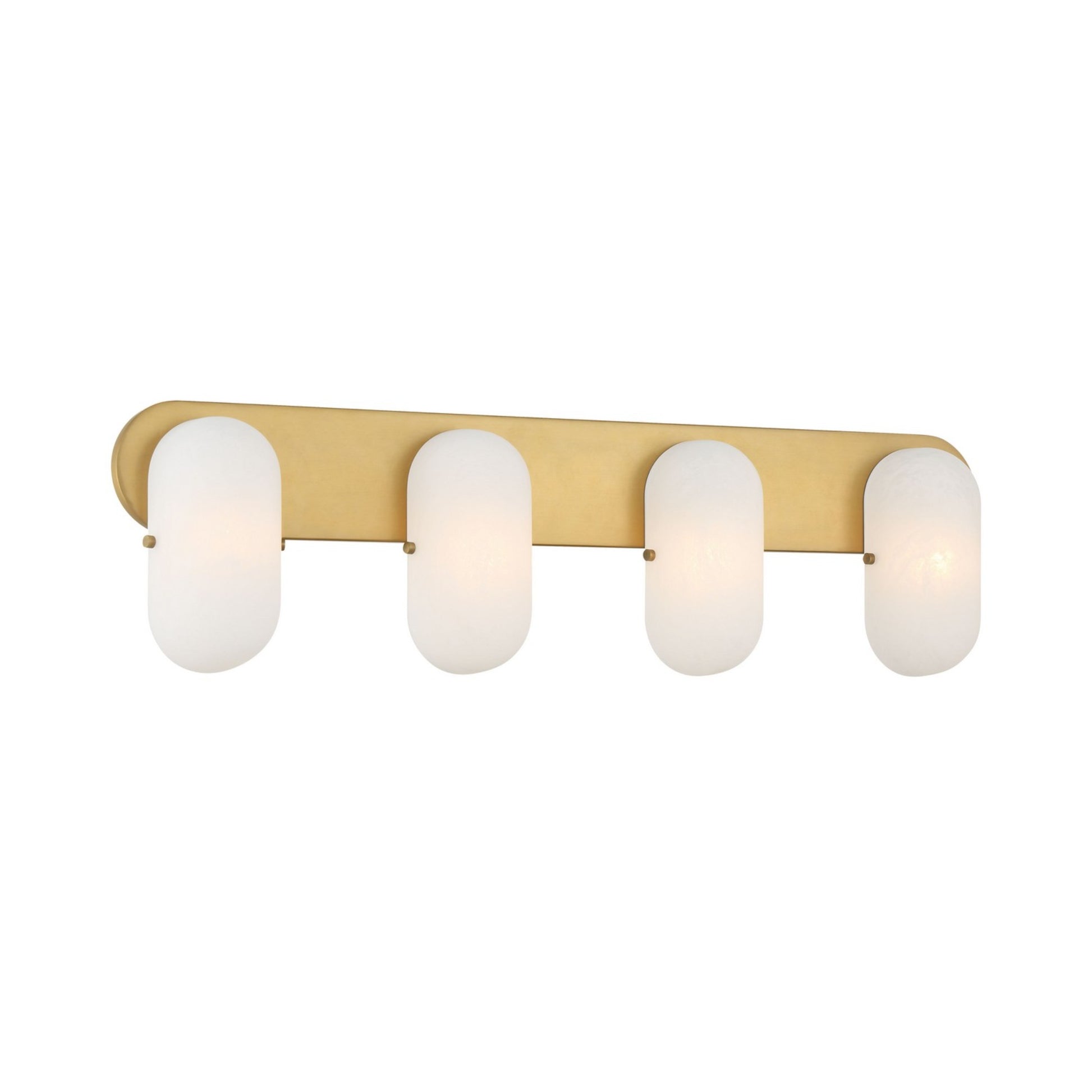Heathcote 32" 4-Light Bath Vanity, Legacy Brass Finish - Bees Lighting