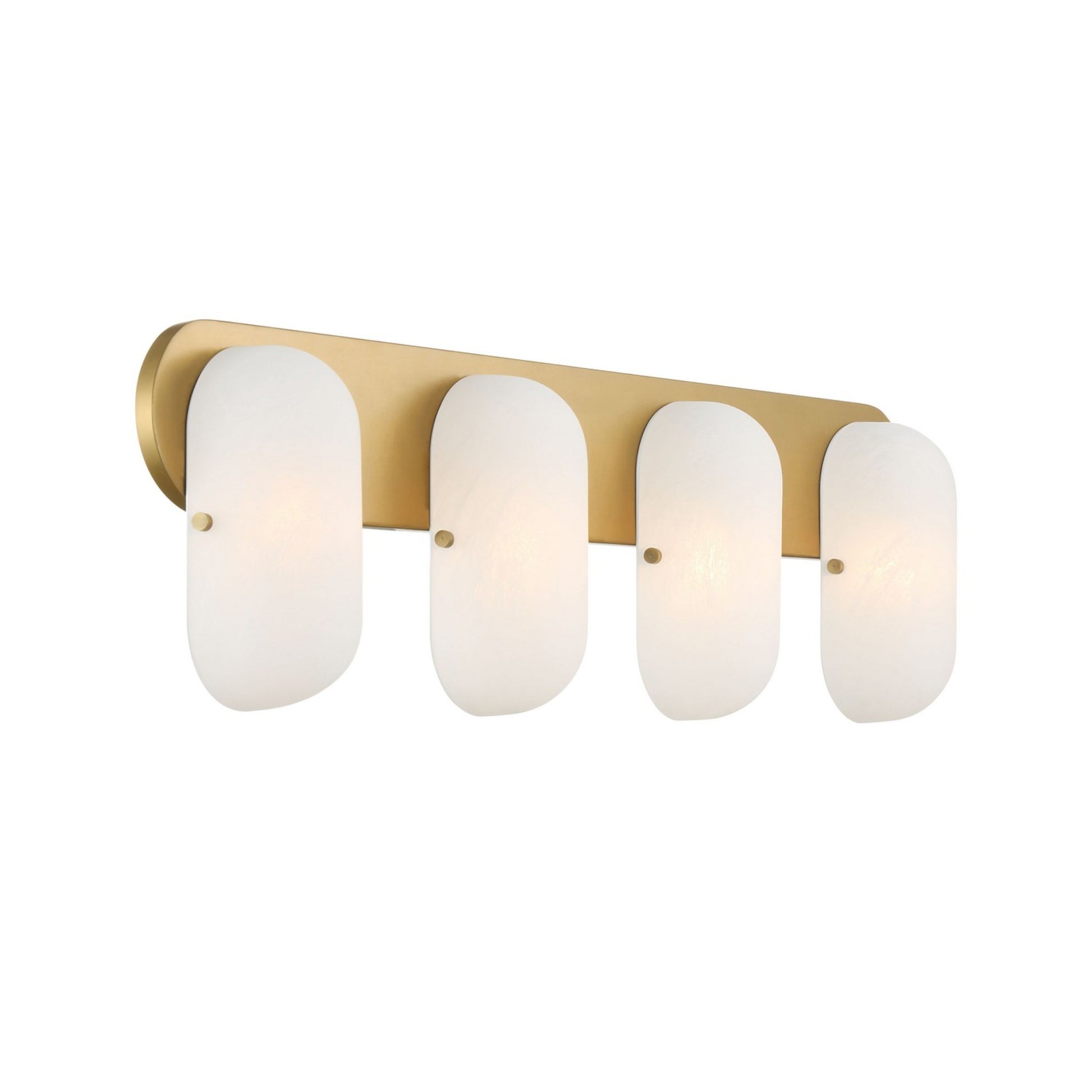 Heathcote 32" 4-Light Bath Vanity, Legacy Brass Finish - Bees Lighting
