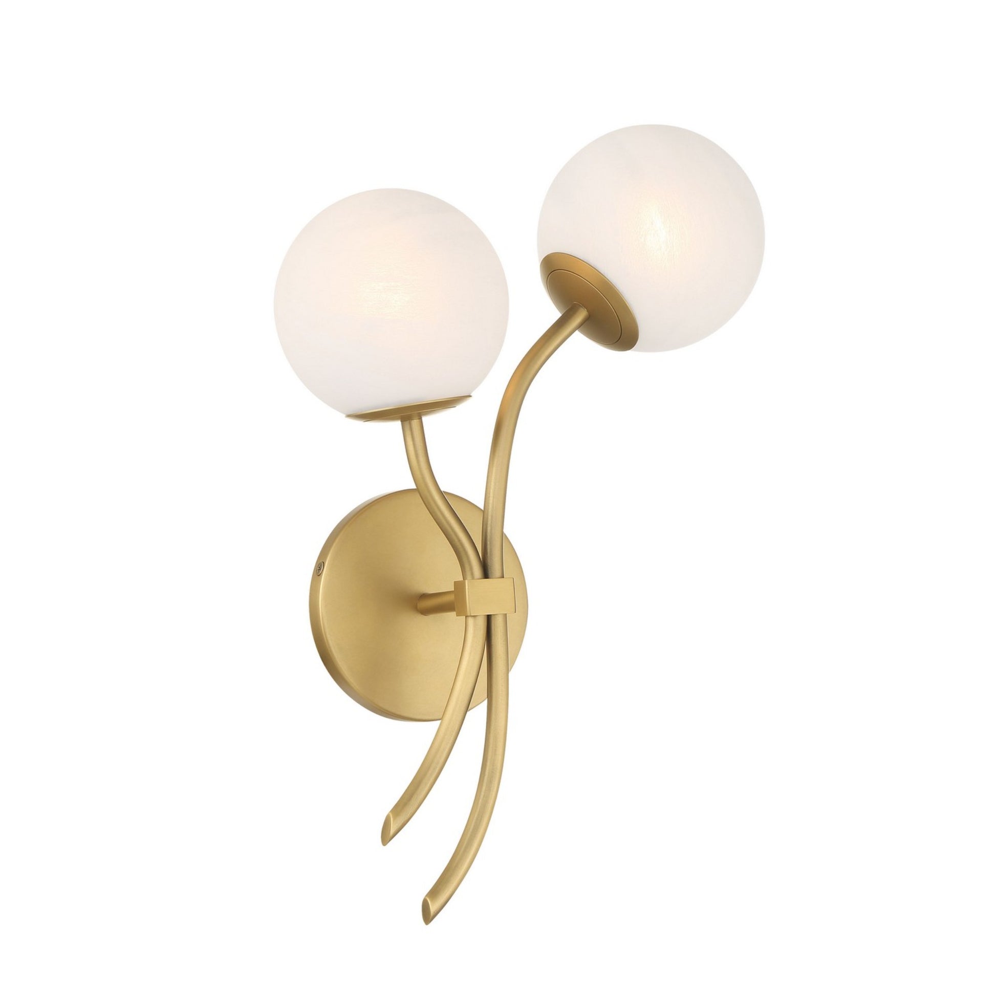 Curven 18" 2-Light Wall Sconce, Legacy Brass Finish - Bees Lighting