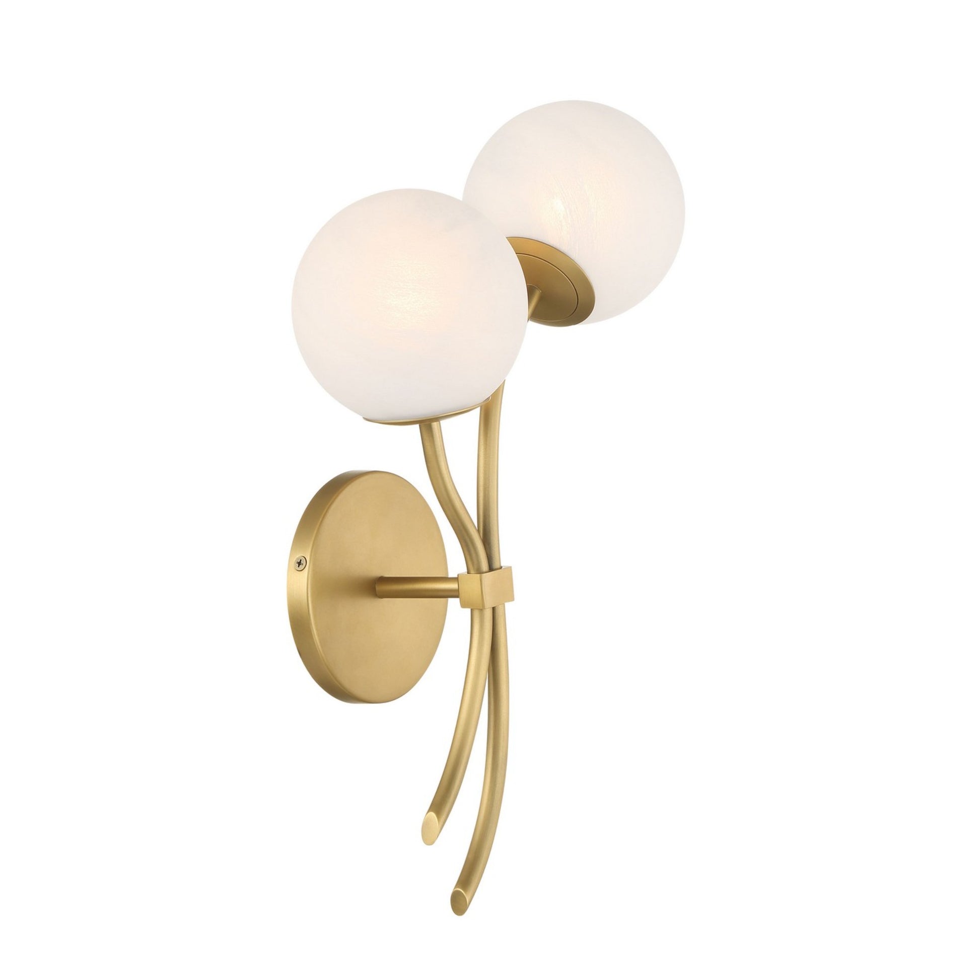 Curven 18" 2-Light Wall Sconce, Legacy Brass Finish - Bees Lighting