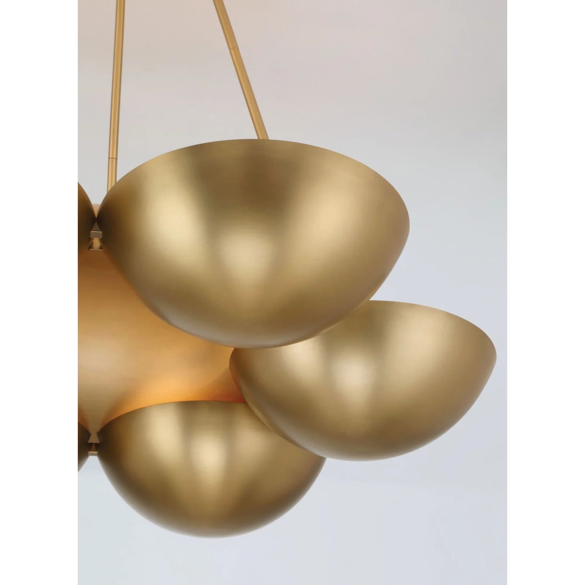 Ivy Lane 36" 6-Light Chandelier, Legacy Brass Finish - Bees Lighting