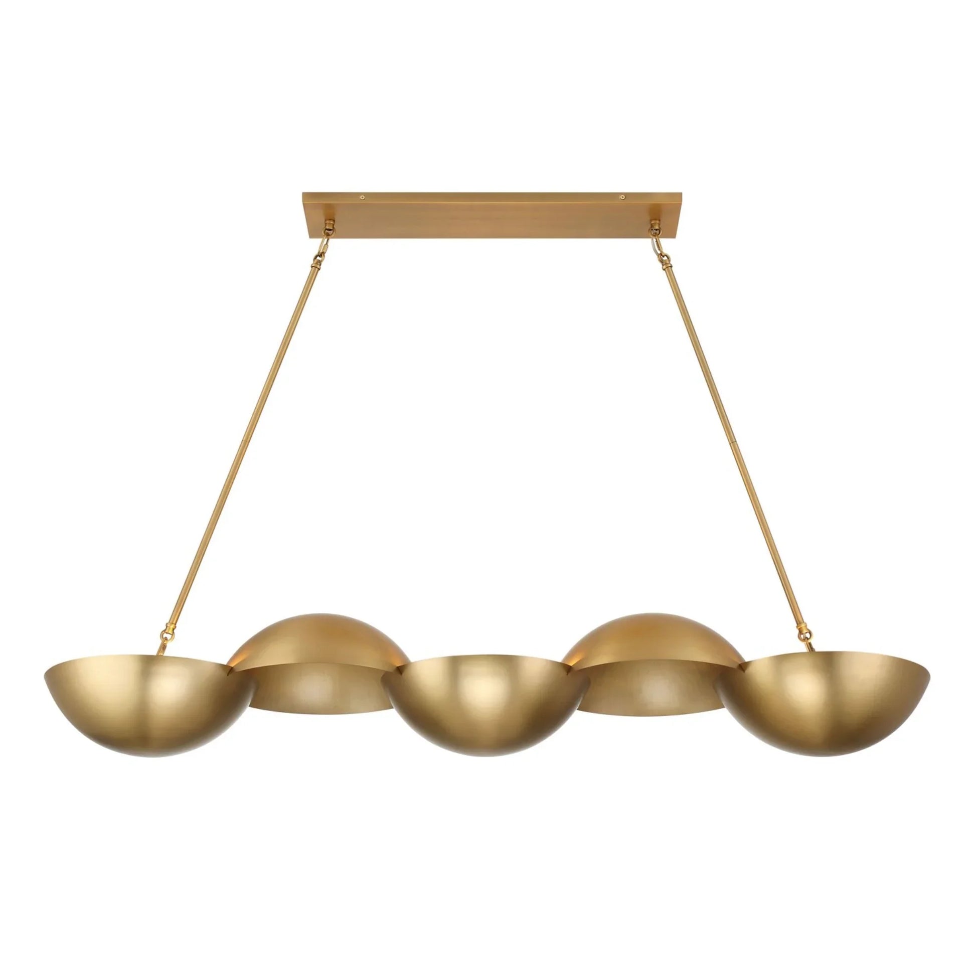 Ivy Lane 50" 6-Light Island Light, Legacy Brass Finish - Bees Lighting