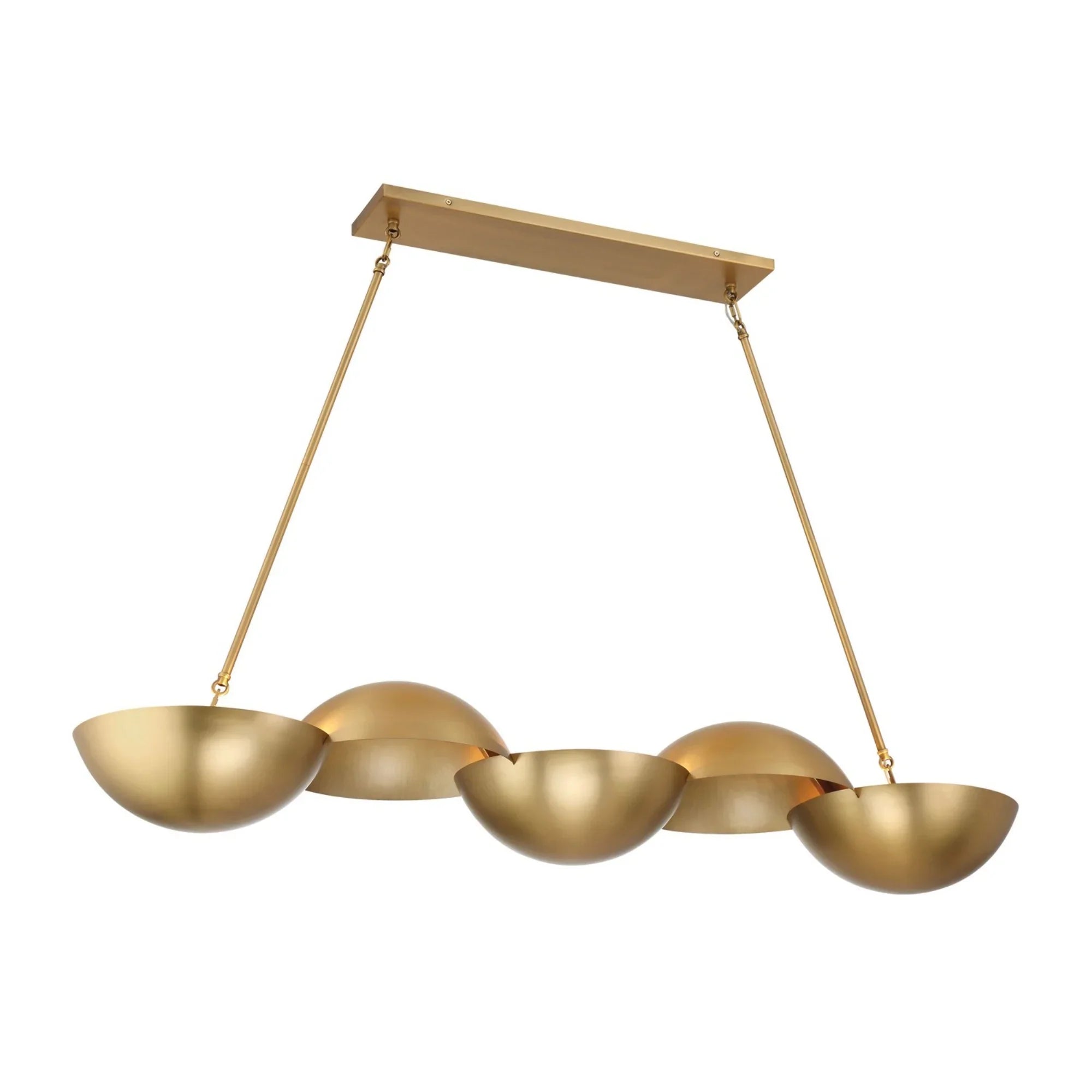 Ivy Lane 50" 6-Light Island Light, Legacy Brass Finish - Bees Lighting