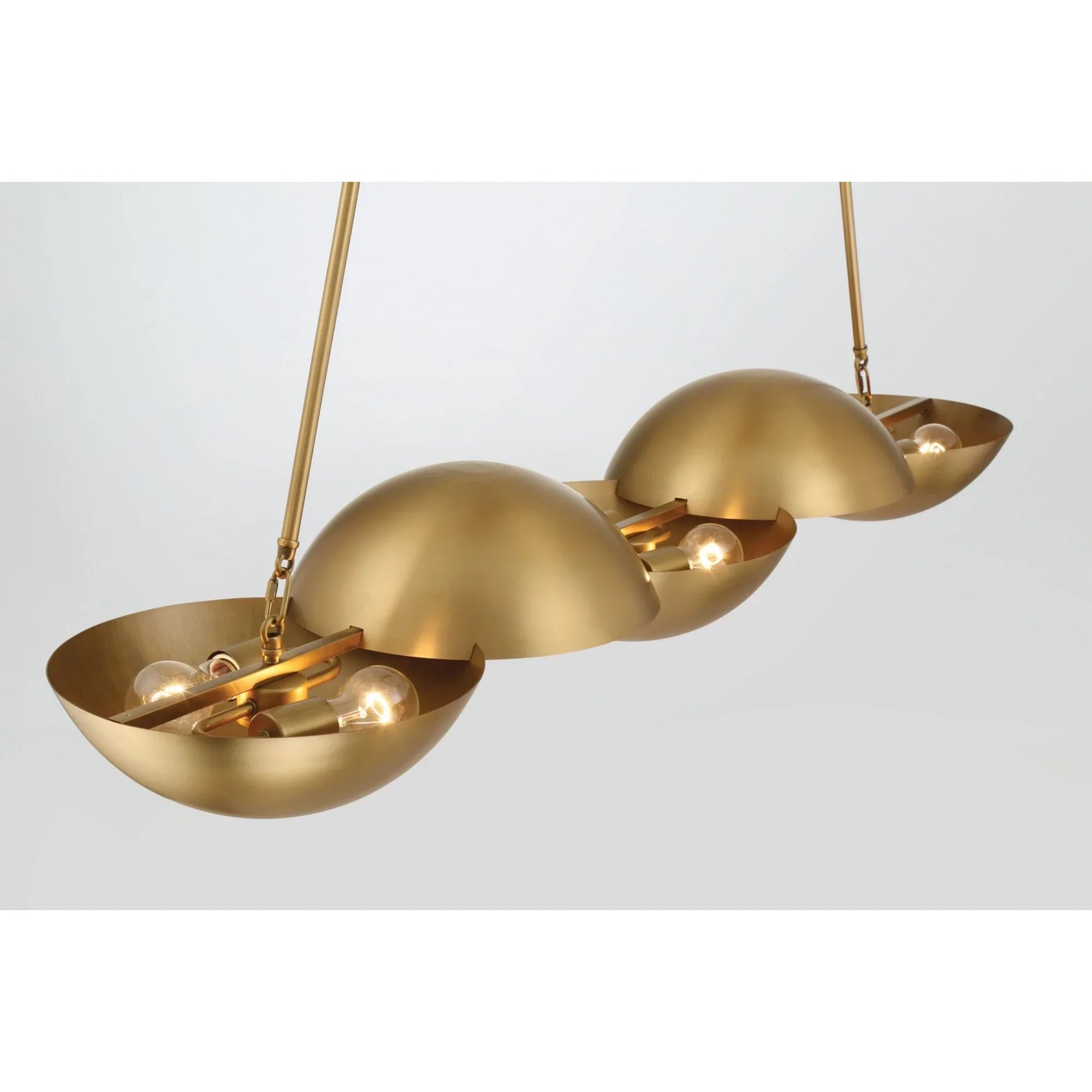 Ivy Lane 50" 6-Light Island Light, Legacy Brass Finish - Bees Lighting