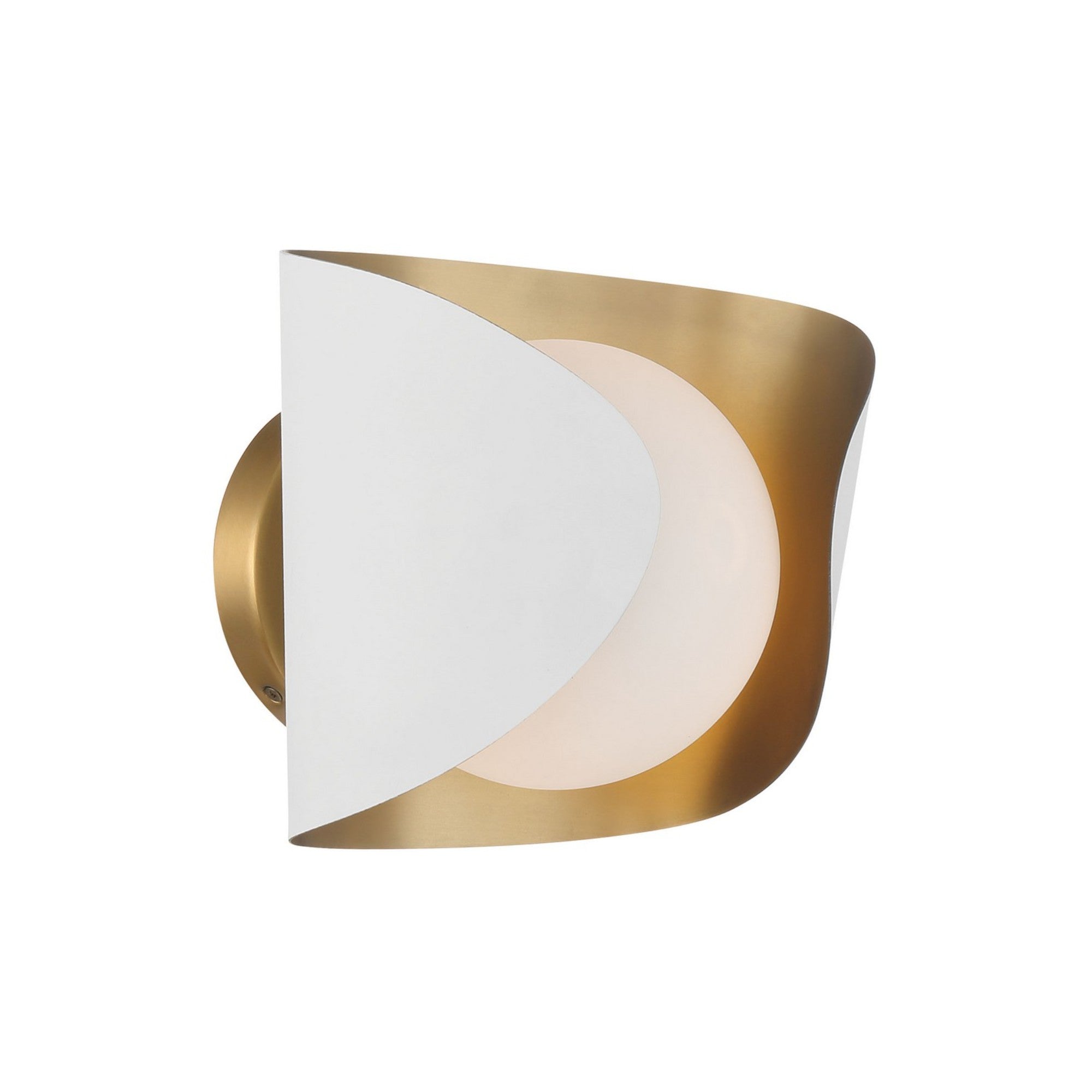 Flare 9" Bathroom Vanity Light, Sand White Finish - Bees Lighting
