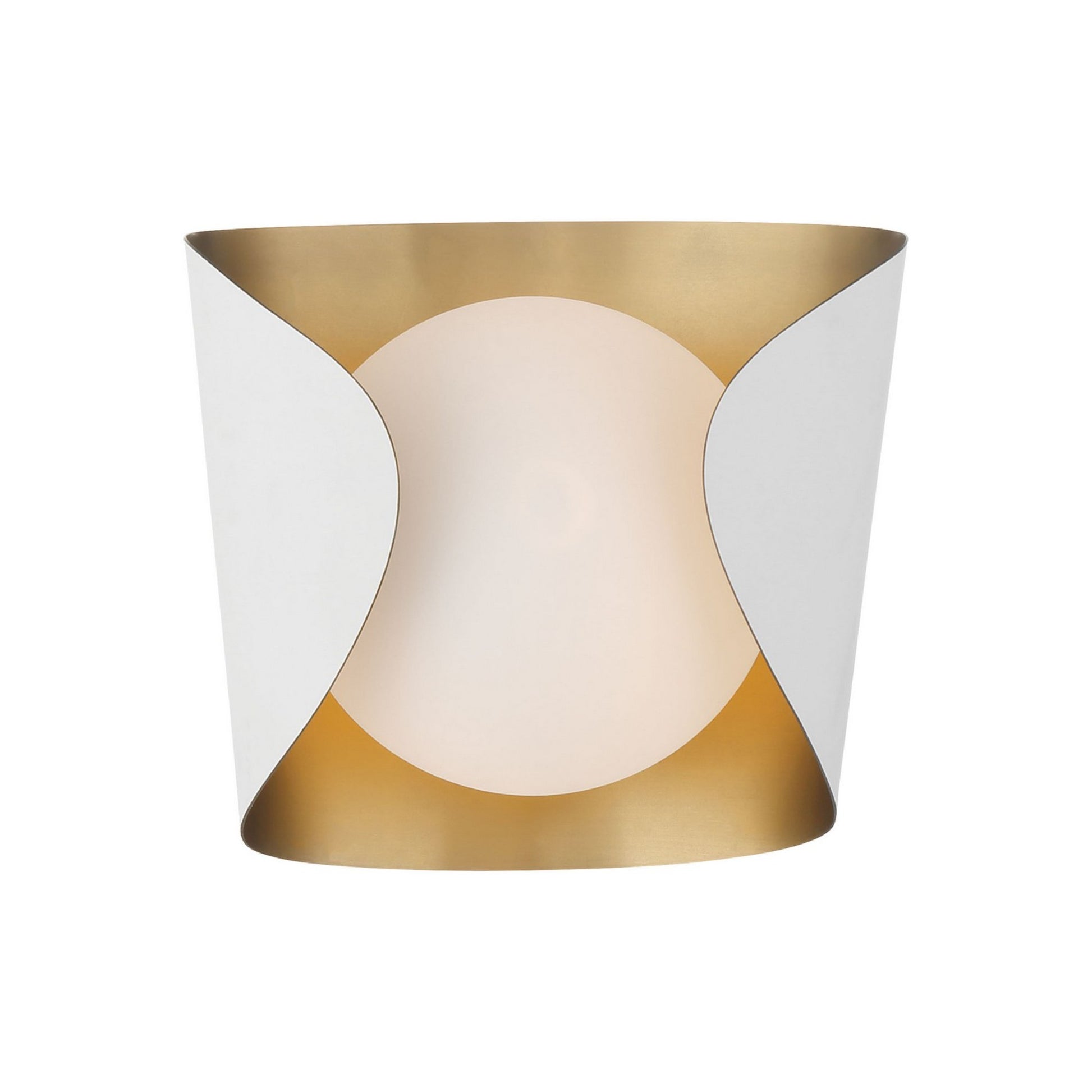 Flare 9" Bathroom Vanity Light, Sand White Finish - Bees Lighting