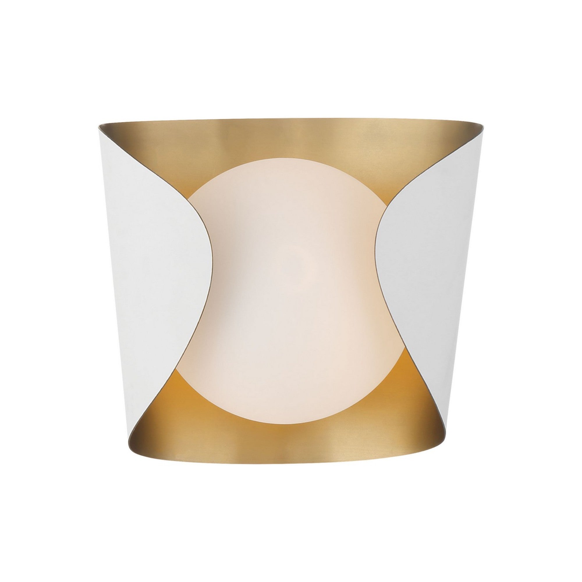 Flare 9" Bathroom Vanity Light, Sand White Finish - Bees Lighting