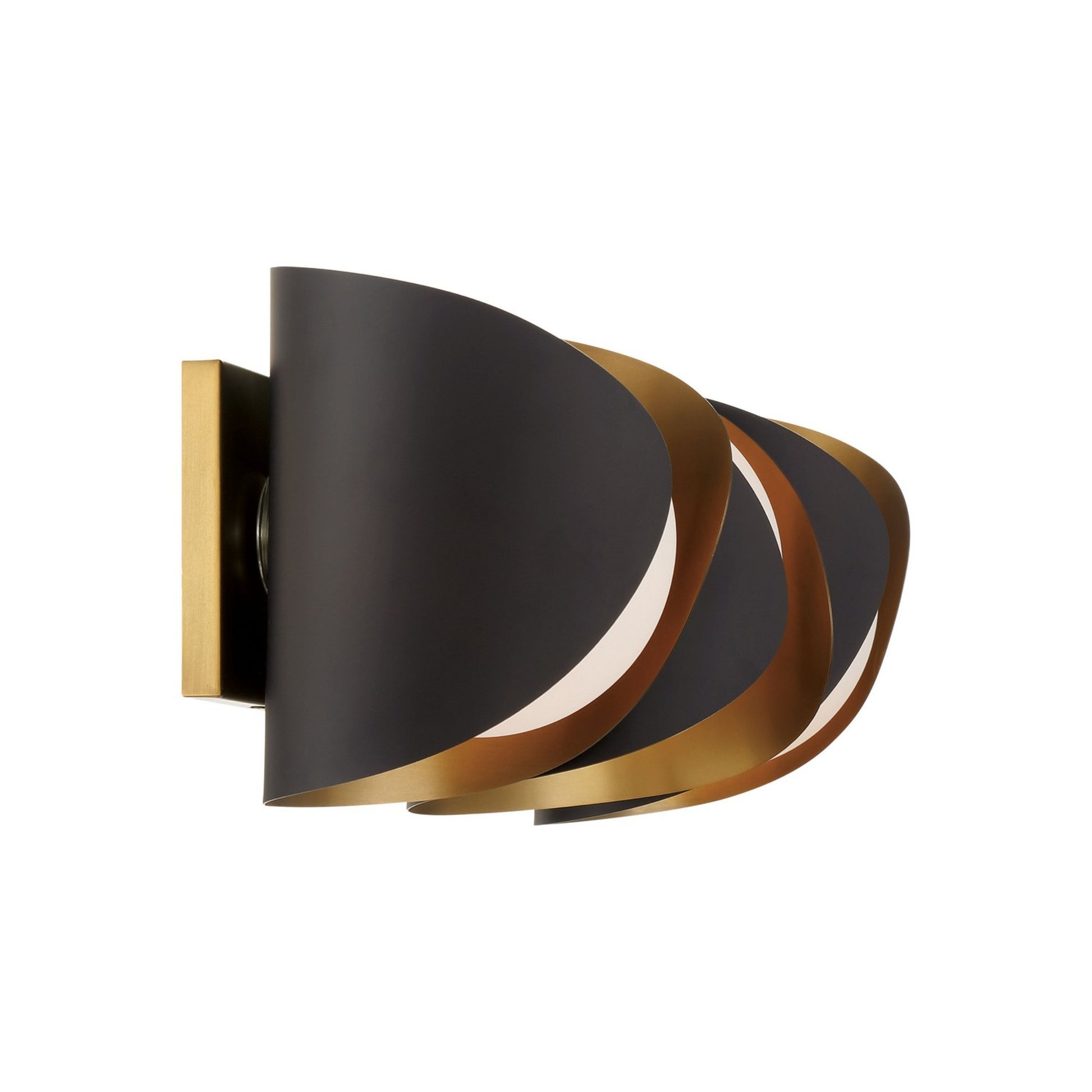Flare 24" 3-Light Bath Vanity, Legacy Brass & Dark Bronze Finish - Bees Lighting