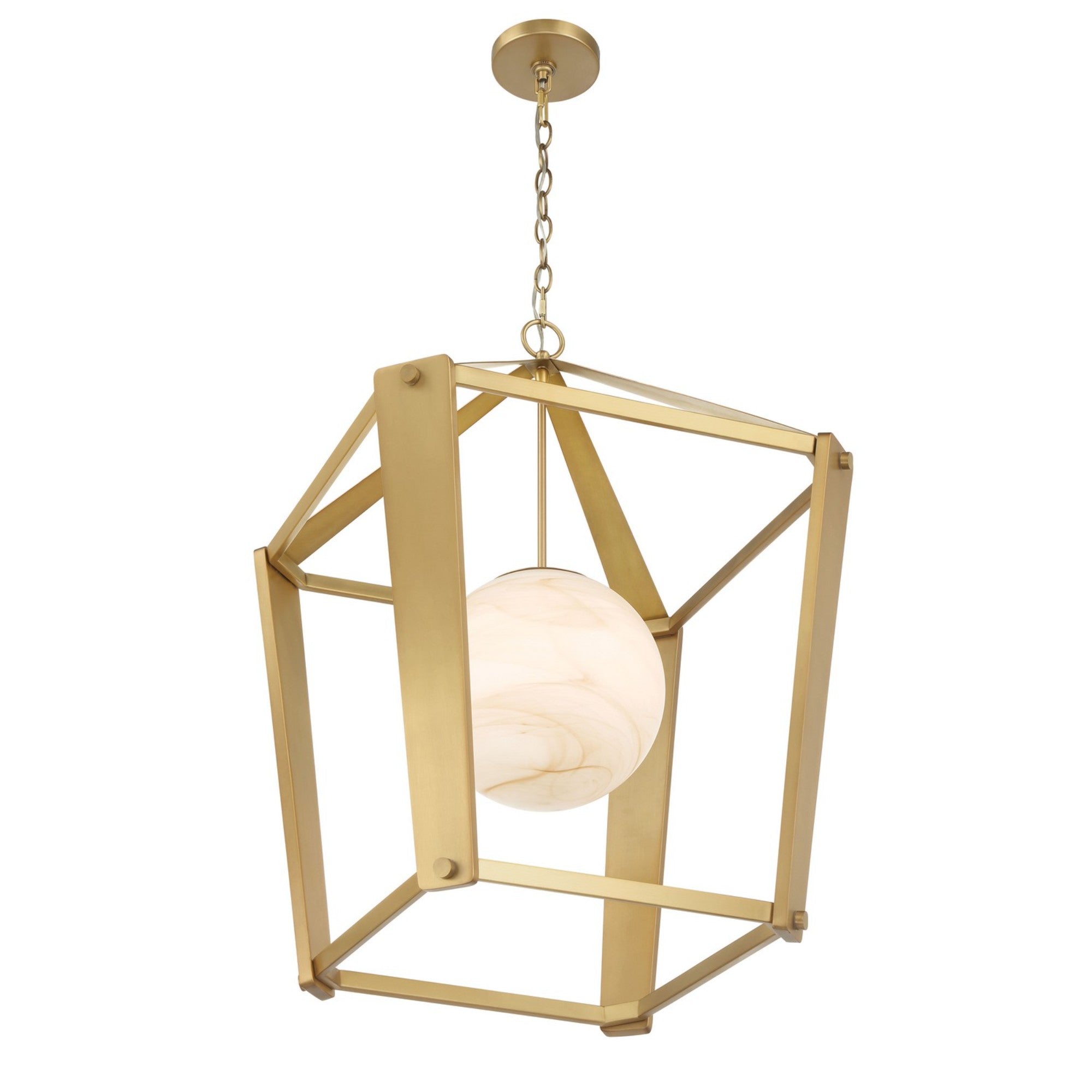 Shimmer 21" Pendant, Legacy Brass Finish - Bees Lighting