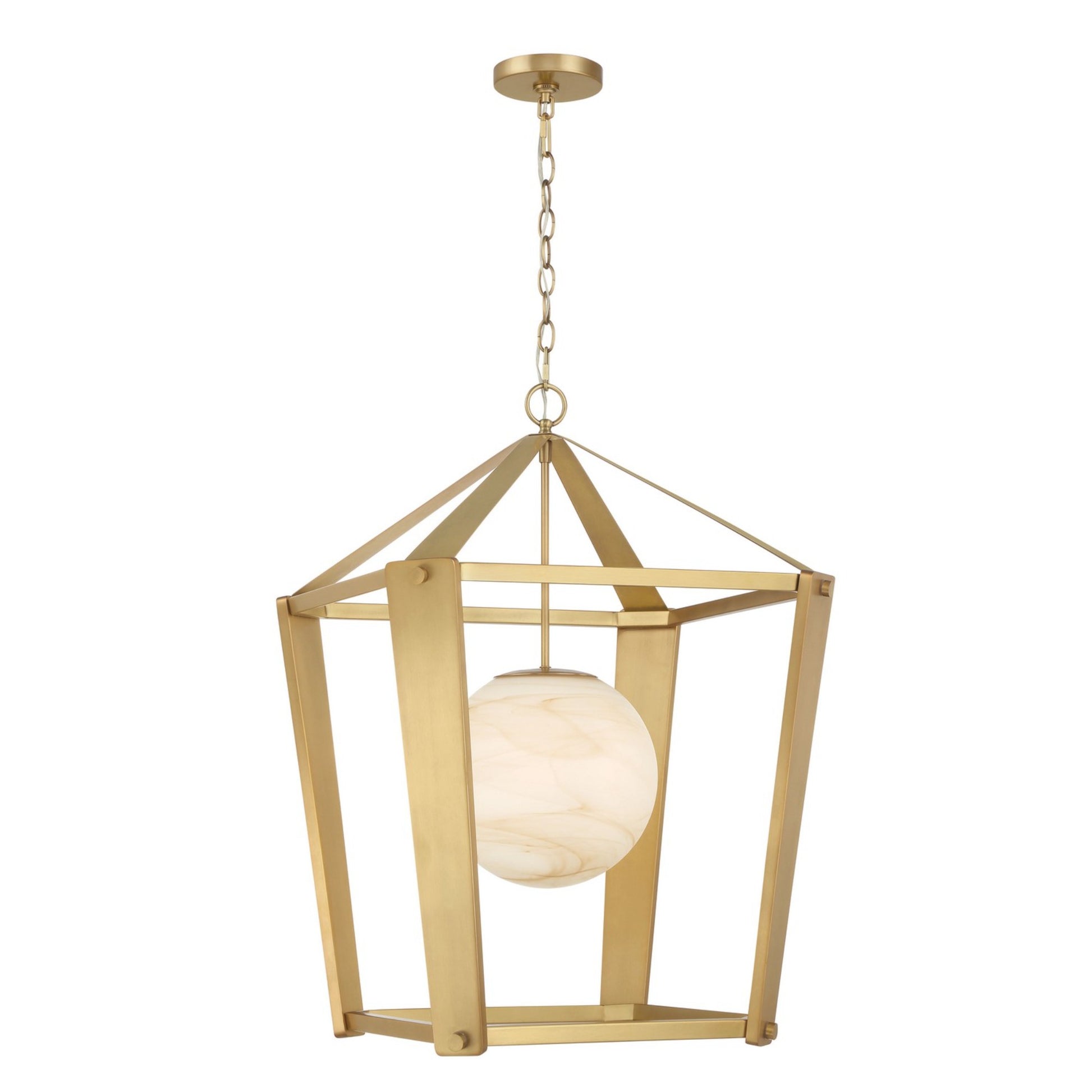 Shimmer 21" Pendant, Legacy Brass Finish - Bees Lighting