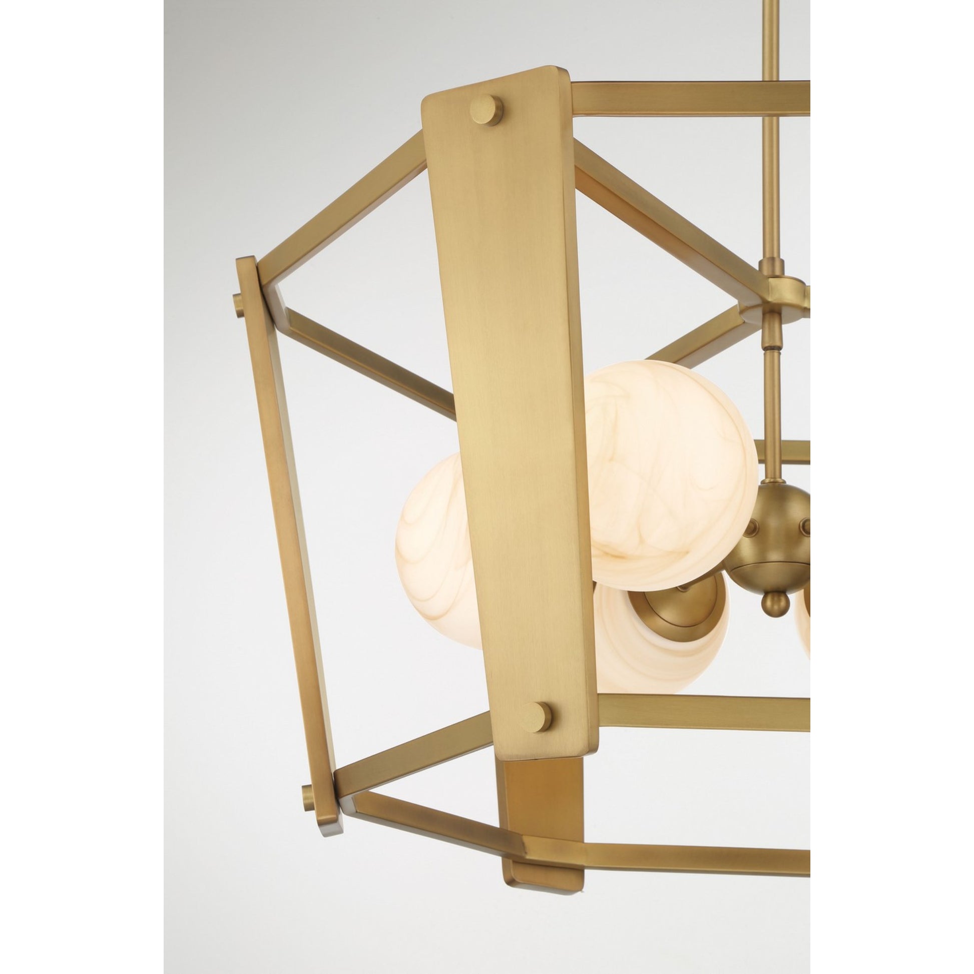 Shimmer 31" 6-Light Pendant, Legacy Brass Finish - Bees Lighting