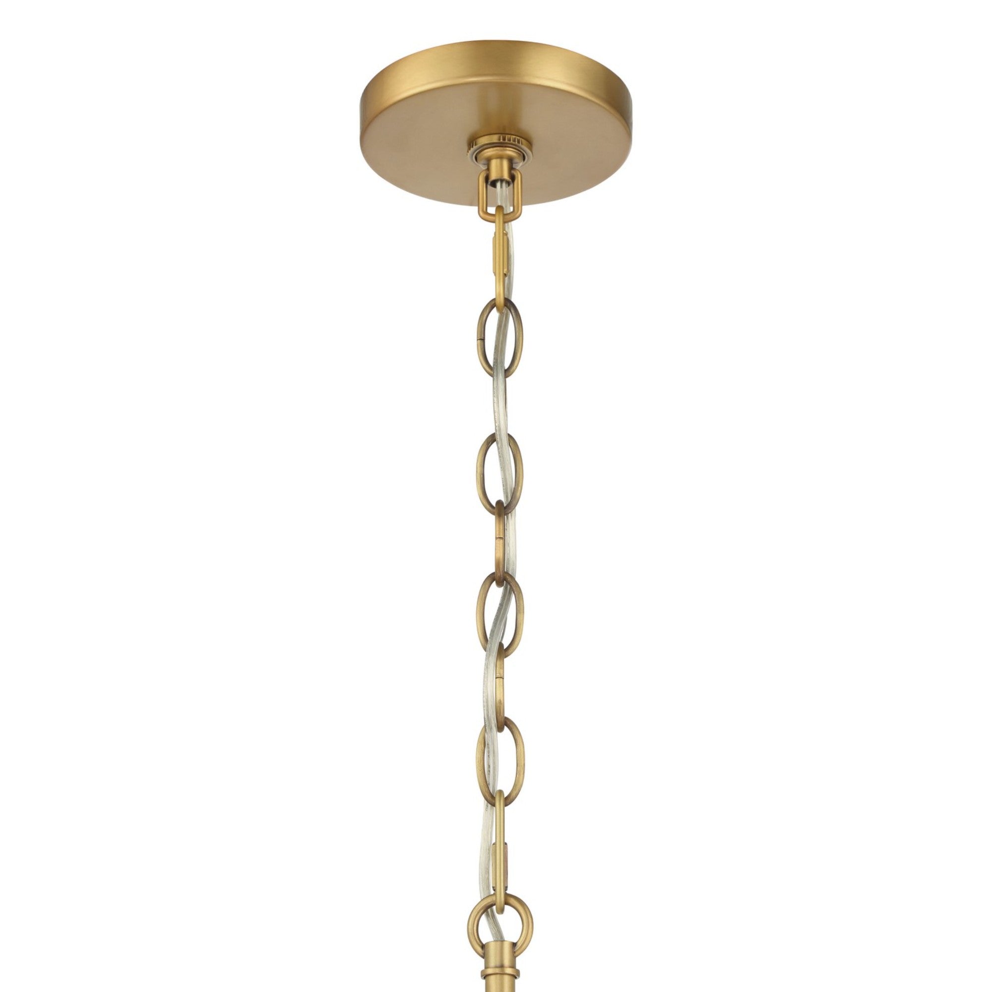 Shimmer 31" 6-Light Pendant, Legacy Brass Finish - Bees Lighting