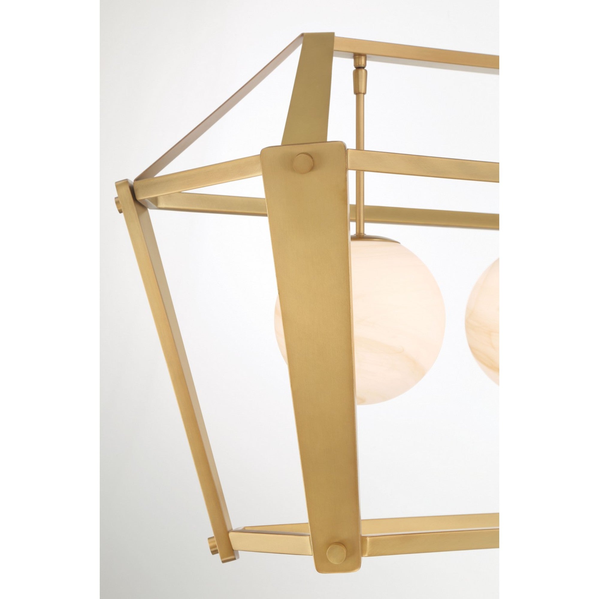 Shimmer 48" 4-Light Island Light, Legacy Brass Finish - Bees Lighting