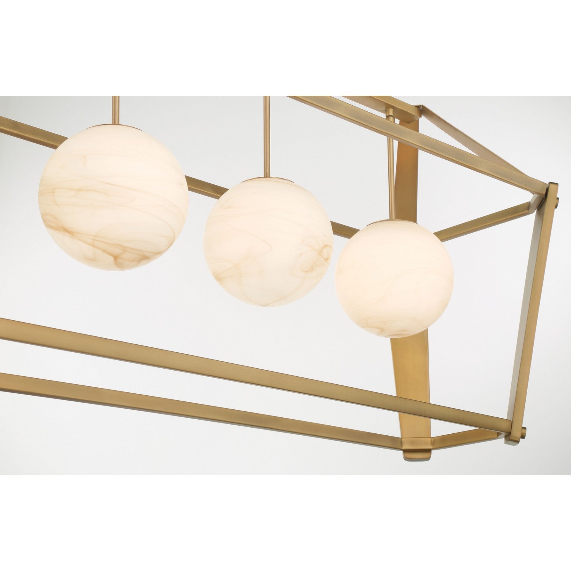 Shimmer 48" 4-Light Island Light, Legacy Brass Finish - Bees Lighting