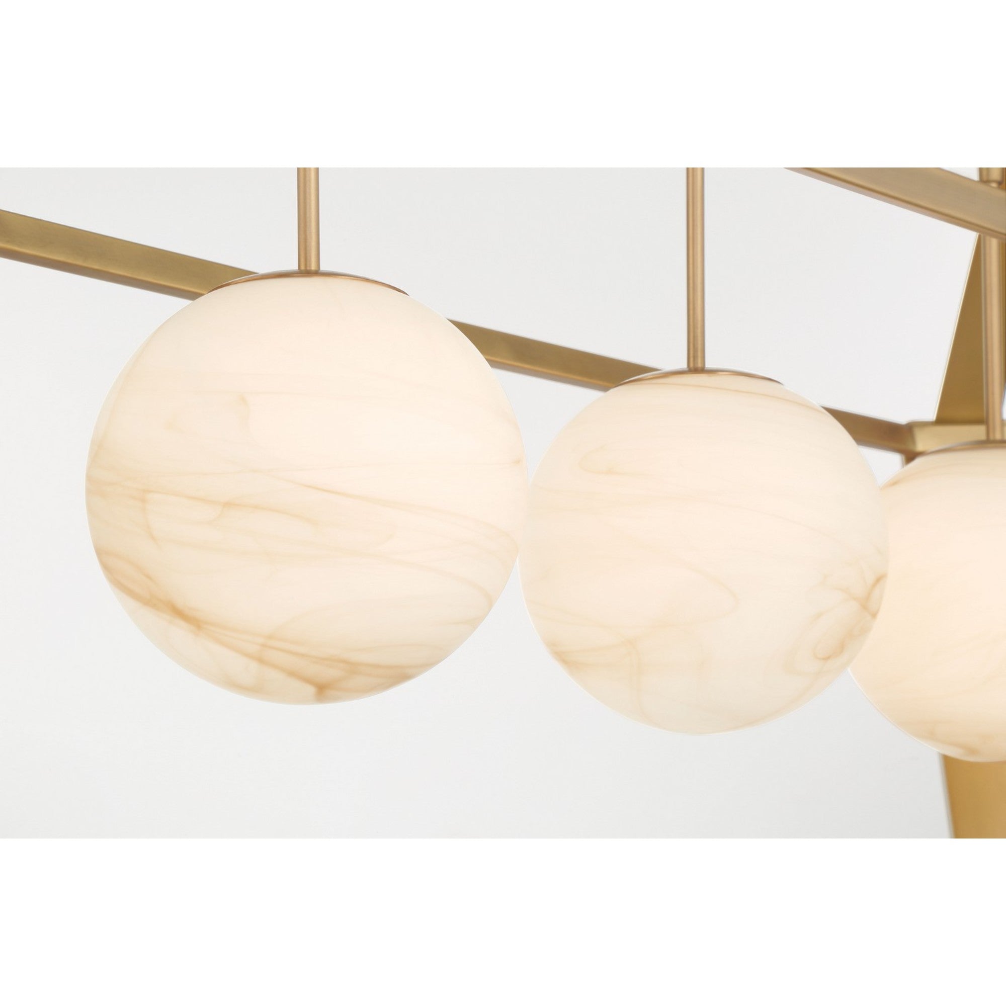 Shimmer 48" 4-Light Island Light, Legacy Brass Finish - Bees Lighting