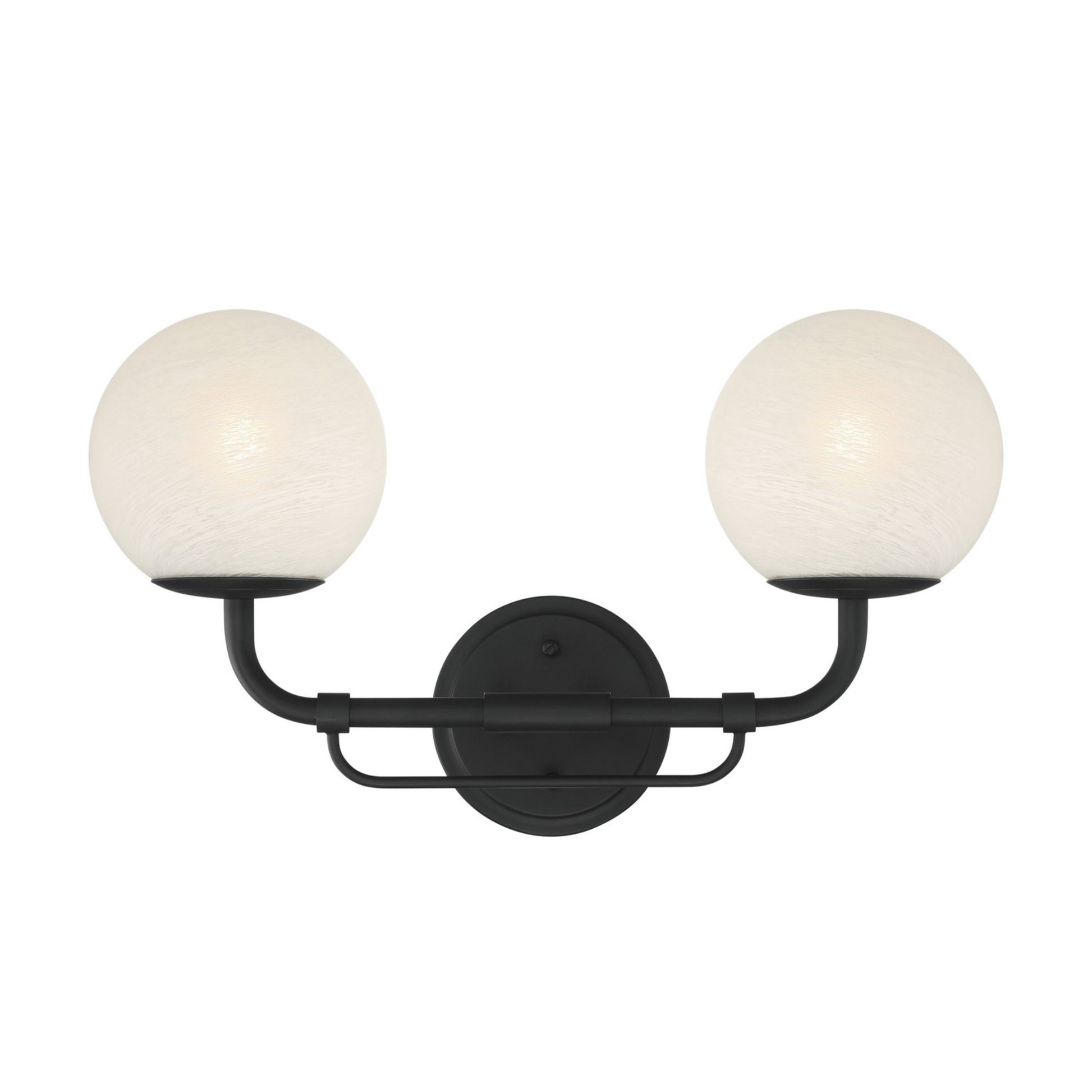 Whitehall 18" 2-Light Bath Vanity, Dark Matte Black Finish - Bees Lighting
