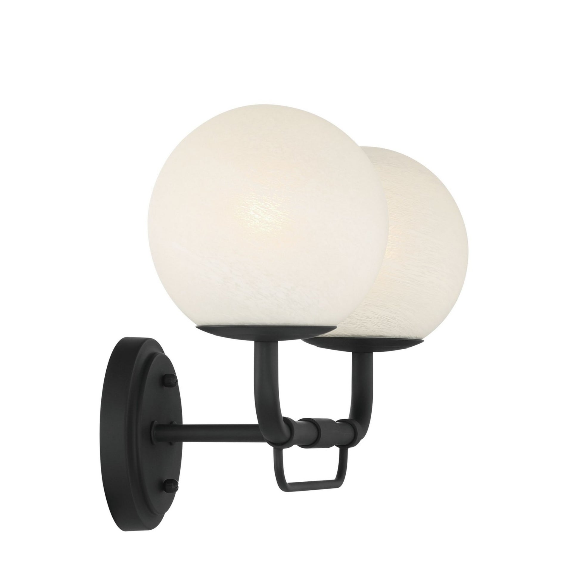 Whitehall 18" 2-Light Bath Vanity, Dark Matte Black Finish - Bees Lighting