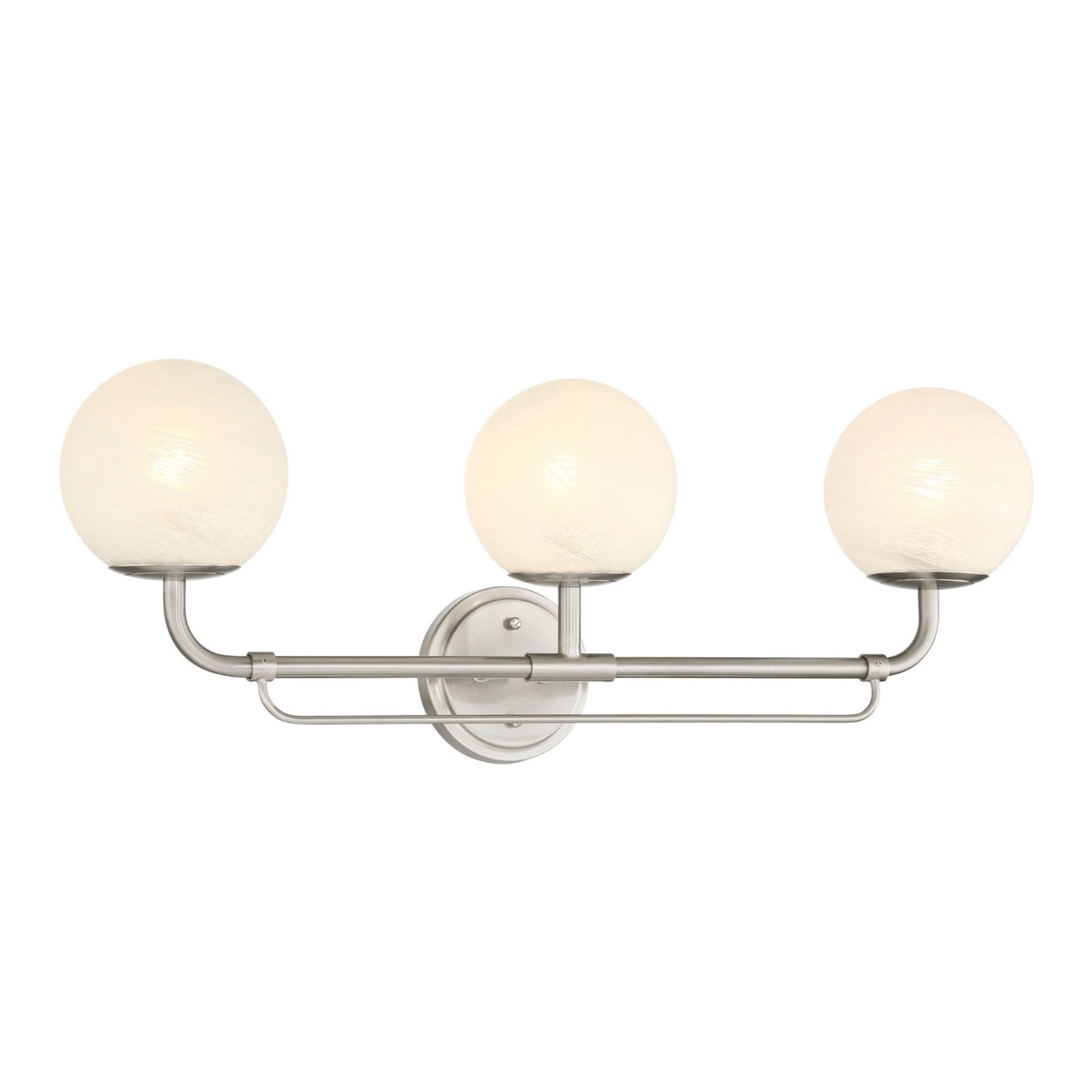 Whitehall 28" 3-Light Bath Vanity, Brushed Nickel Finish - Bees Lighting