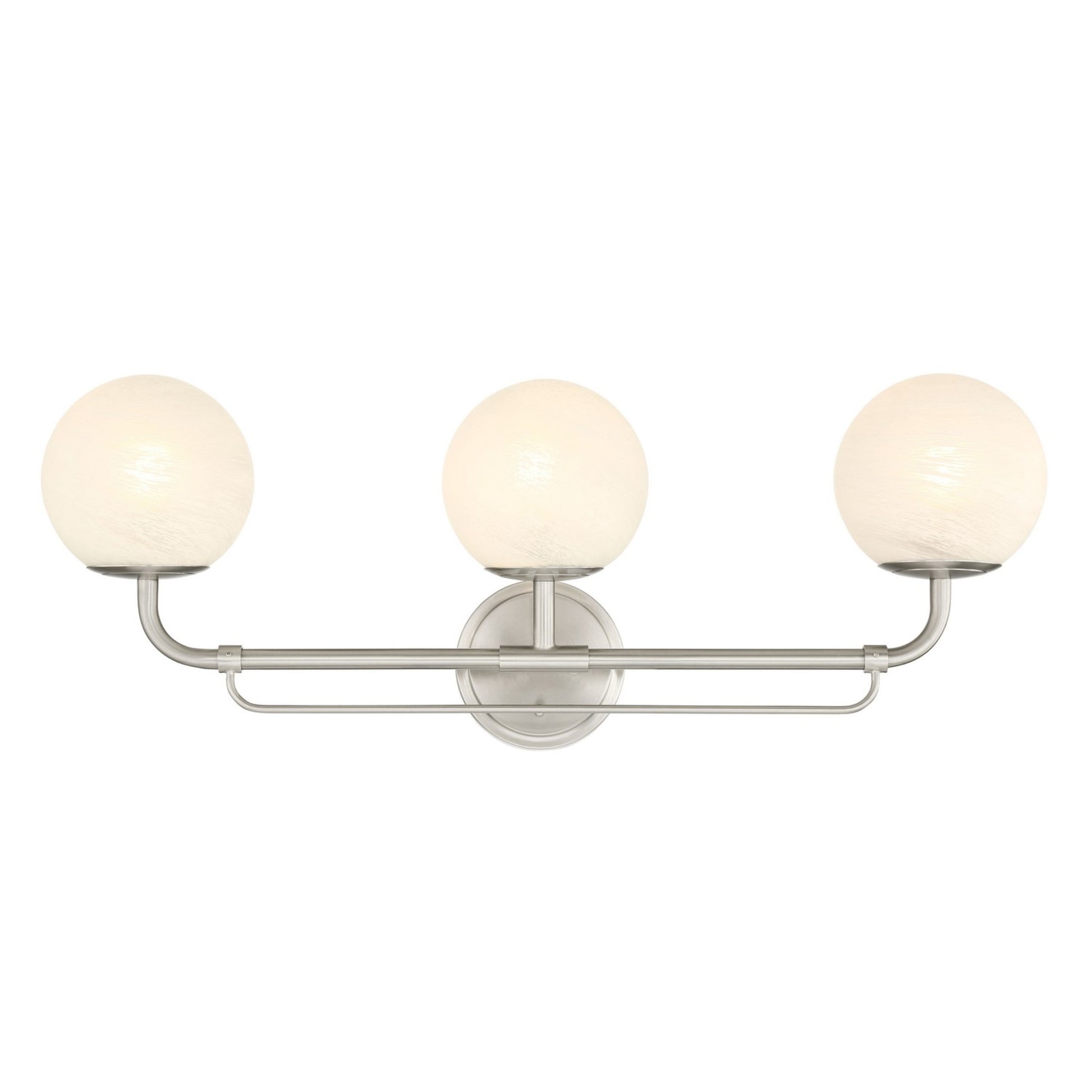 Whitehall 28" 3-Light Bath Vanity, Brushed Nickel Finish - Bees Lighting