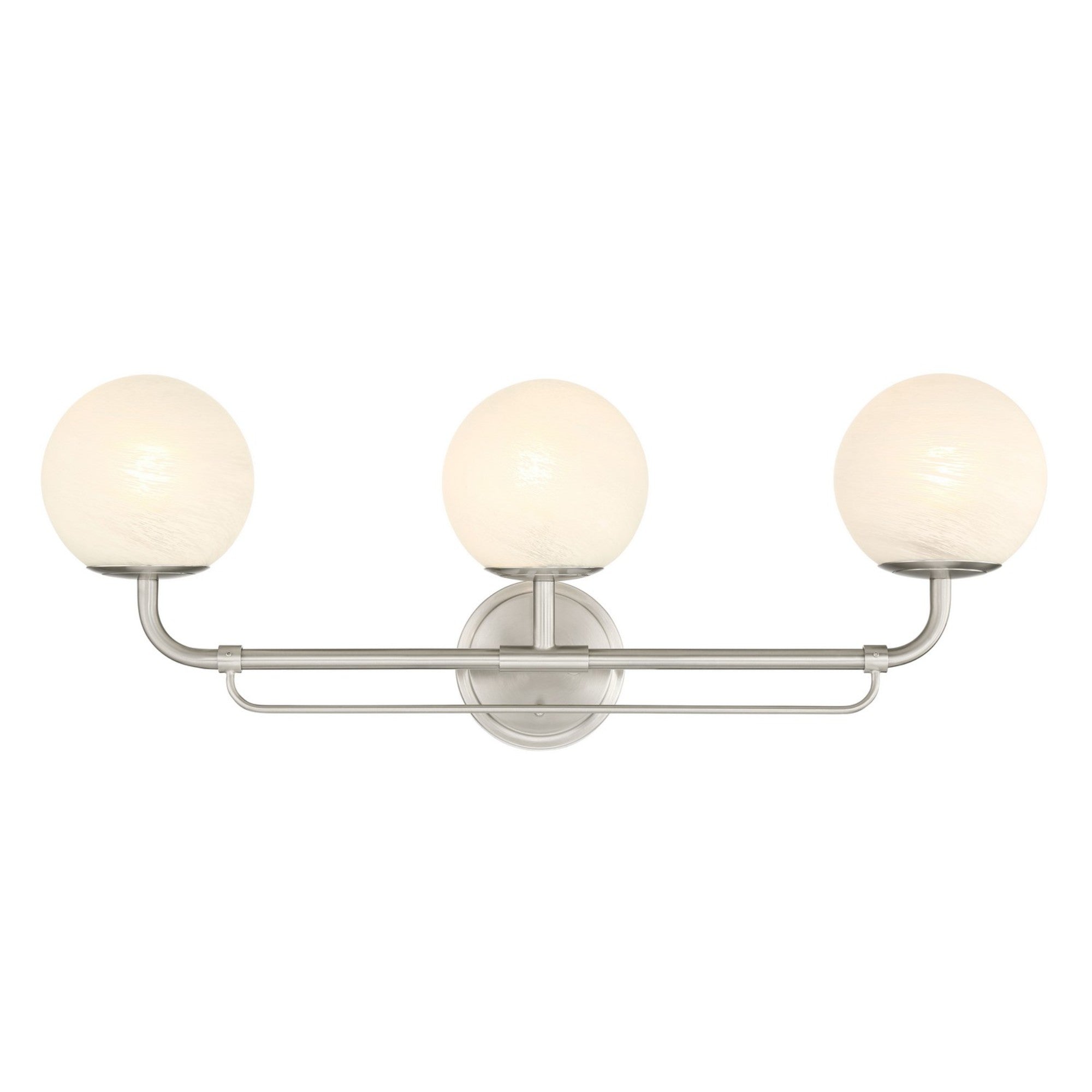 Whitehall 28" 3-Light Bath Vanity, Brushed Nickel Finish - Bees Lighting