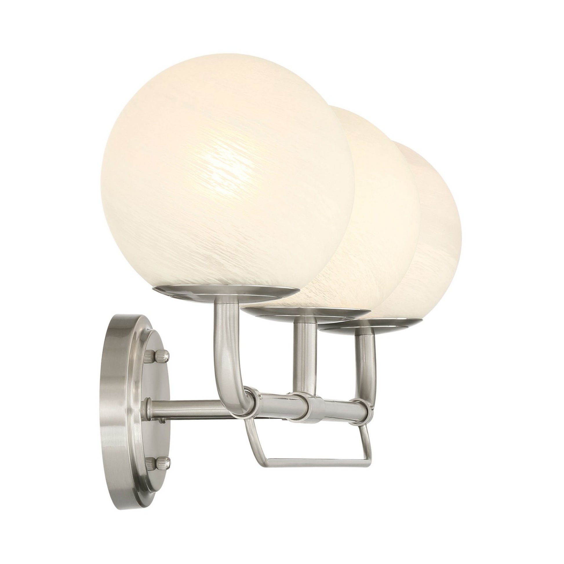 Whitehall 28" 3-Light Bath Vanity, Brushed Nickel Finish - Bees Lighting