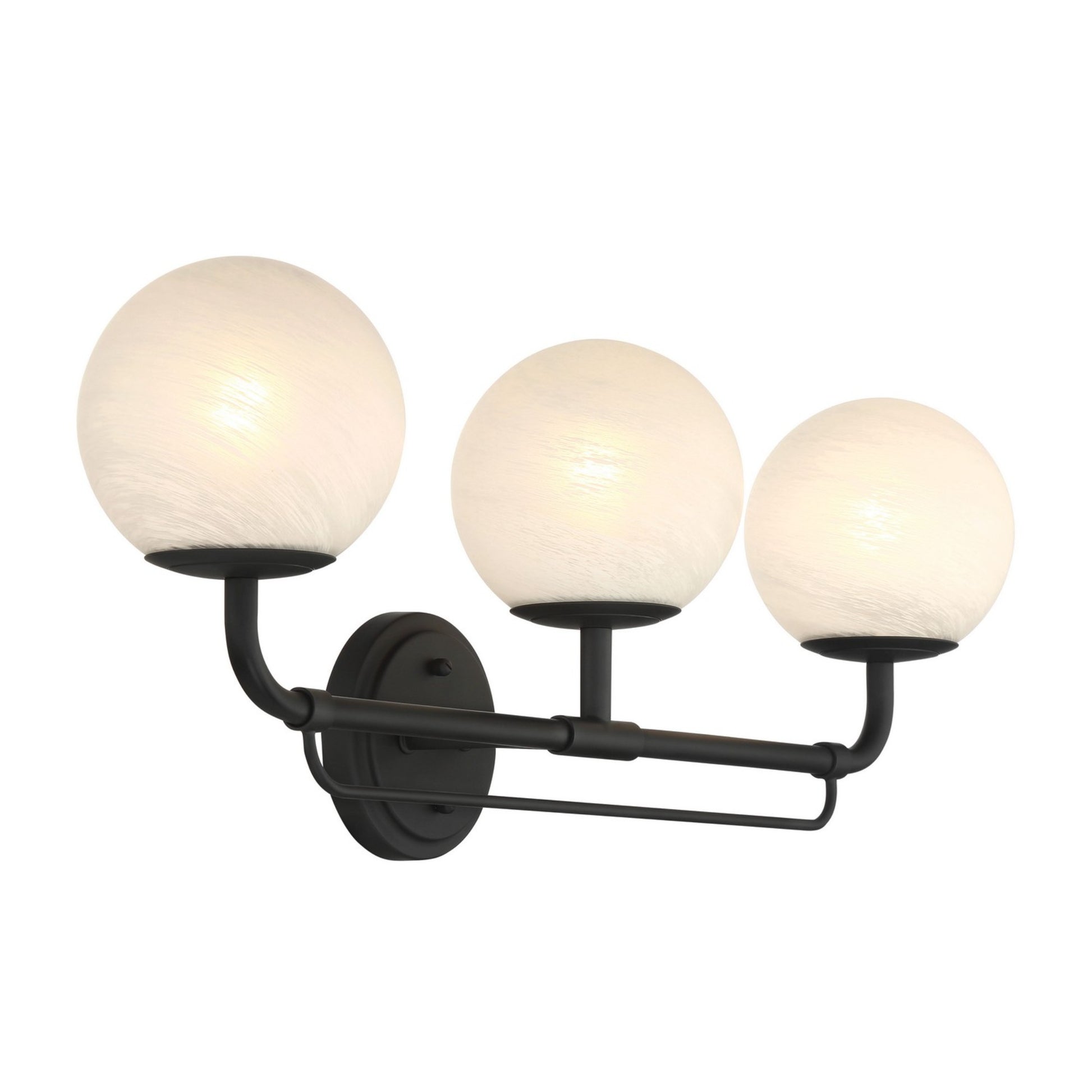 Whitehall 28" 3-Light Bath Vanity, Dark Matte Black Finish - Bees Lighting