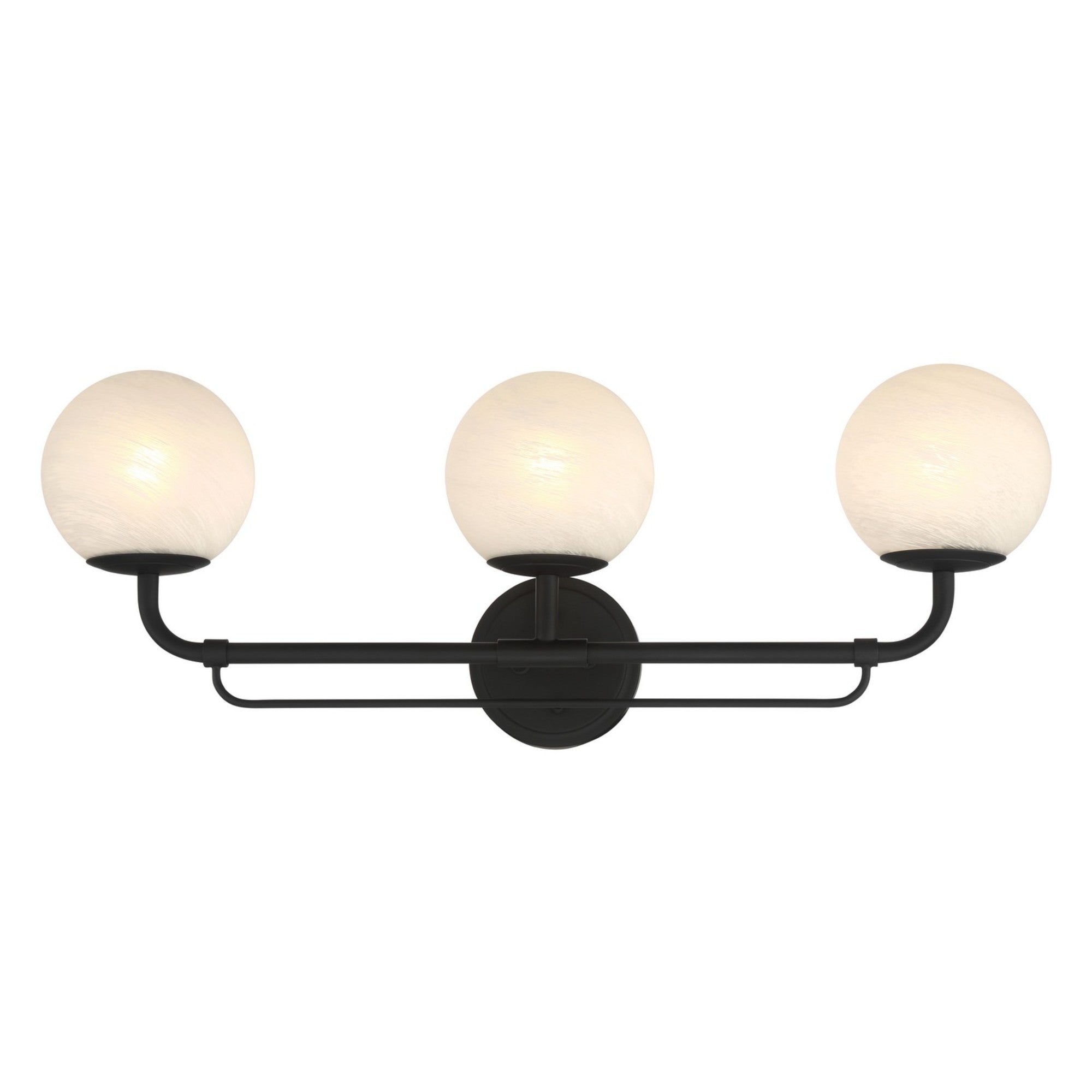 Whitehall 28" 3-Light Bath Vanity, Dark Matte Black Finish - Bees Lighting