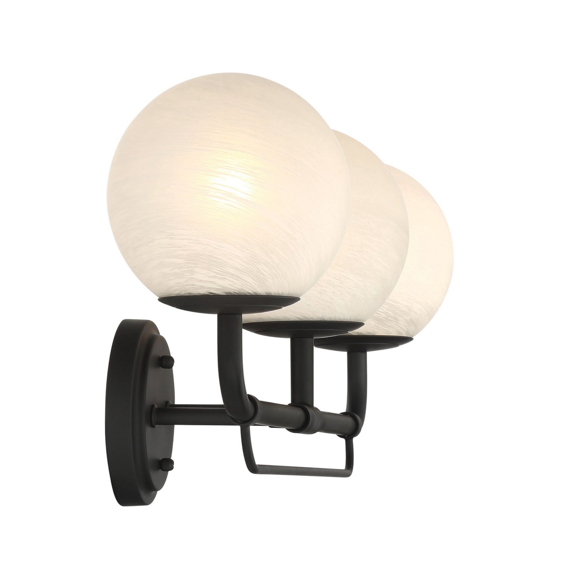 Whitehall 28" 3-Light Bath Vanity, Dark Matte Black Finish - Bees Lighting