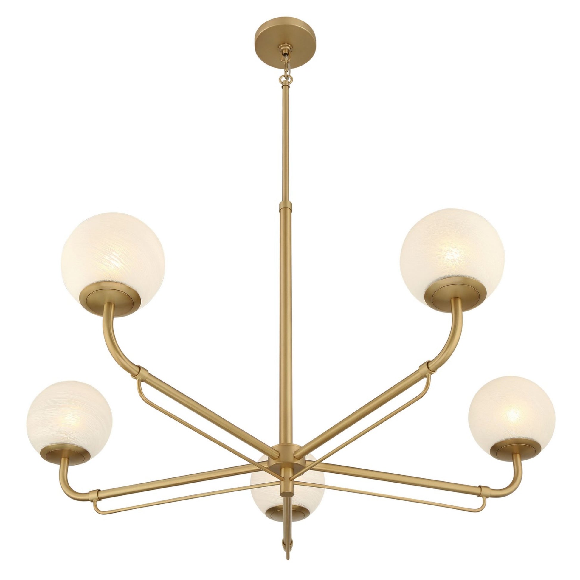 Whitehall 38" 5-Light Chandelier, Legacy Brass Finish - Bees Lighting