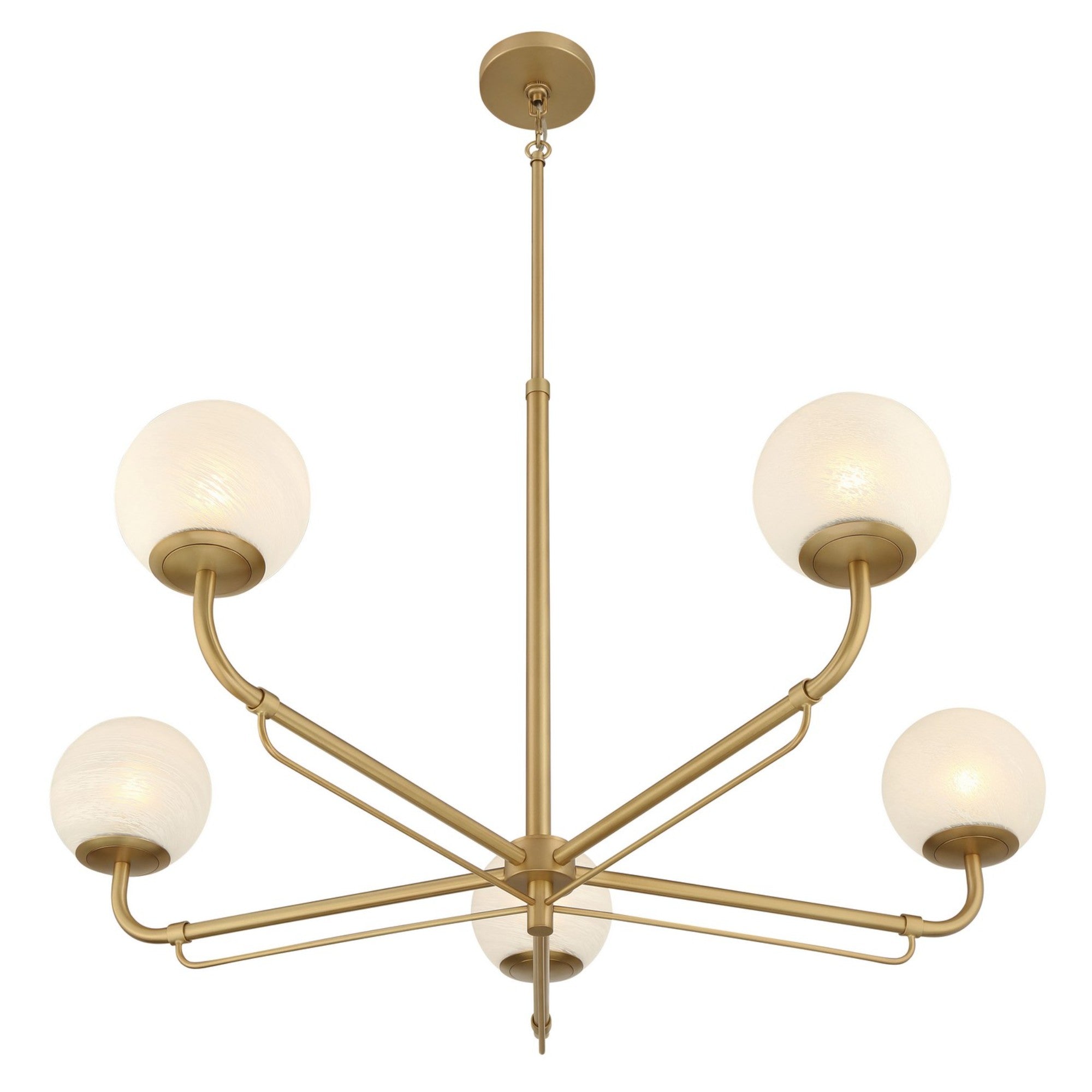 Whitehall 38" 5-Light Chandelier, Legacy Brass Finish - Bees Lighting