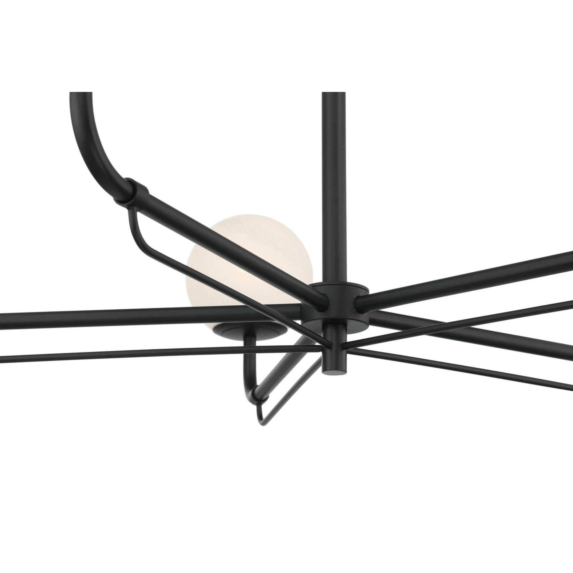 Whitehall 38" 5-Light Chandelier, Dark Matte Black Finish - Bees Lighting