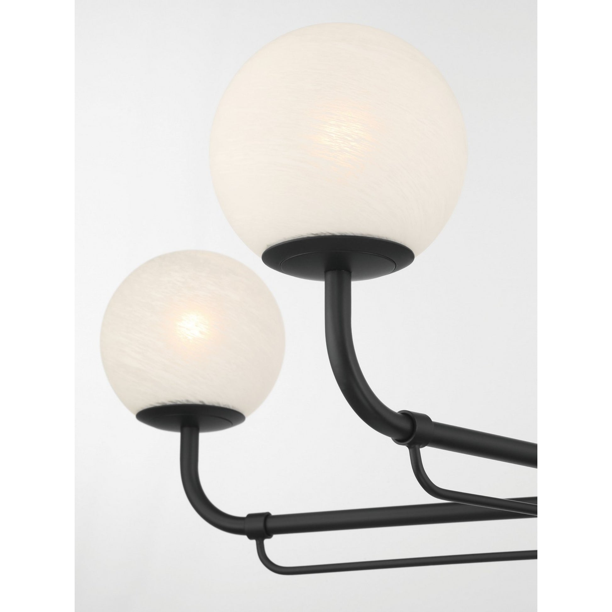 Whitehall 38" 5-Light Chandelier, Dark Matte Black Finish - Bees Lighting