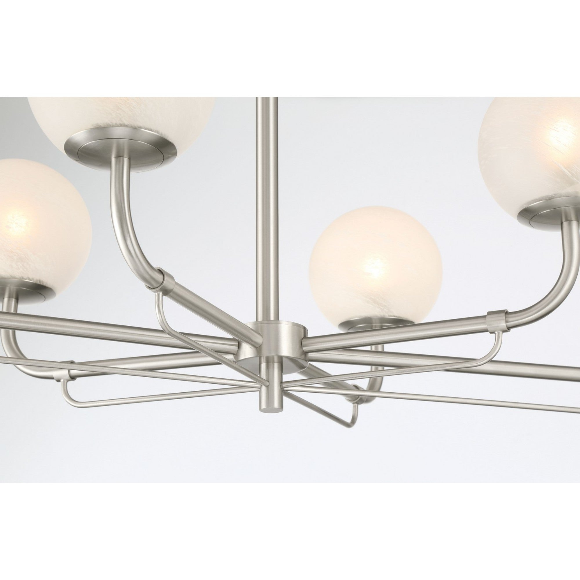 Whitehall 46" 6-Light Island Light, Brushed Nickel Finish - Bees Lighting
