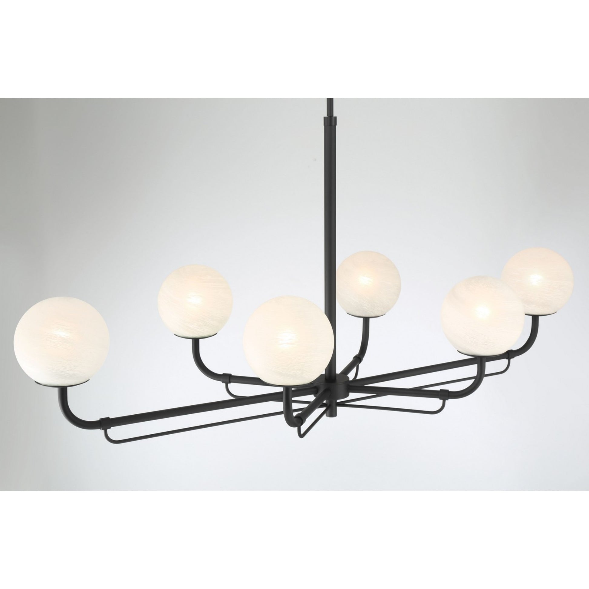 Whitehall 46" 6-Light Island Light, Dark Matte Black Finish - Bees Lighting