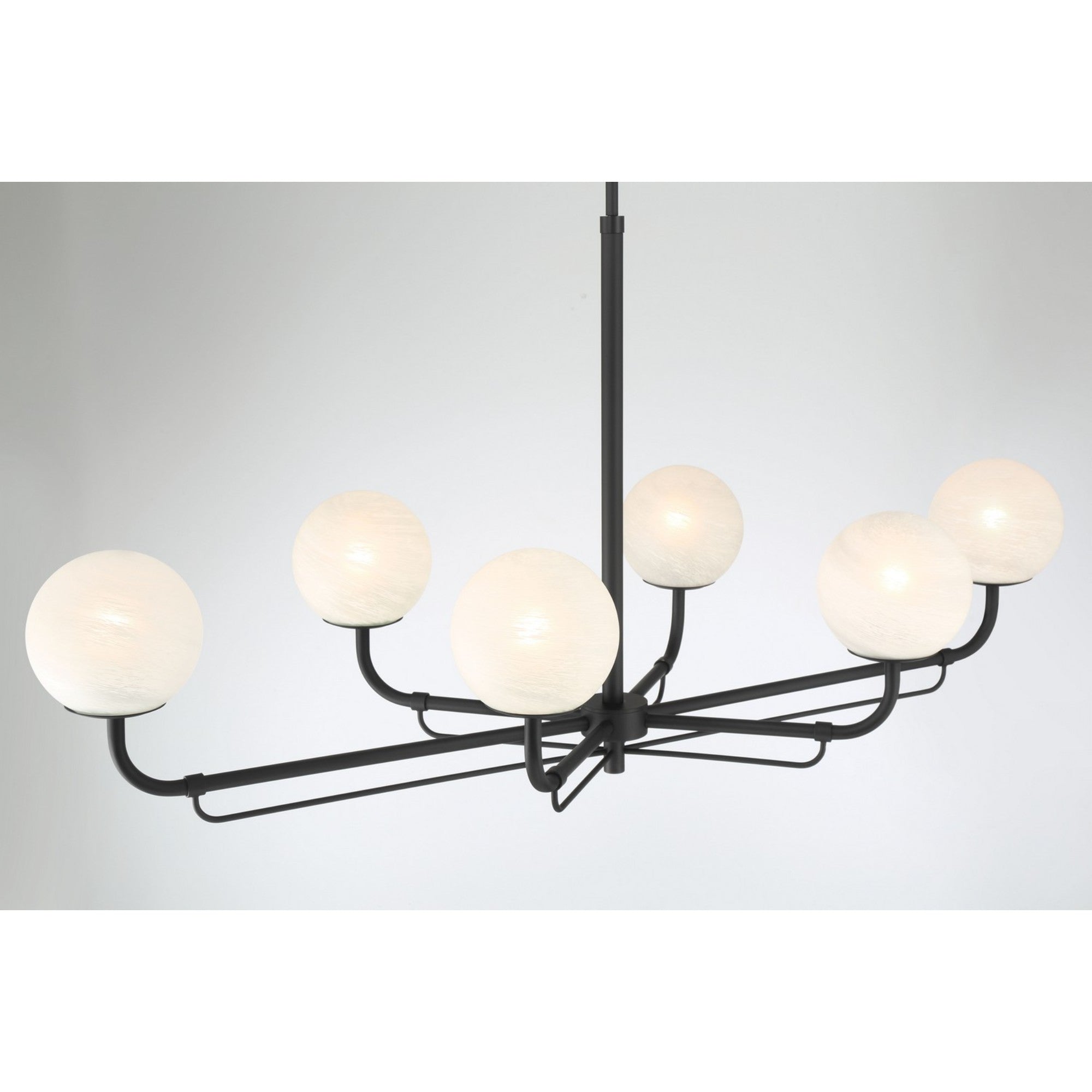 Whitehall 46" 6-Light Island Light, Dark Matte Black Finish - Bees Lighting