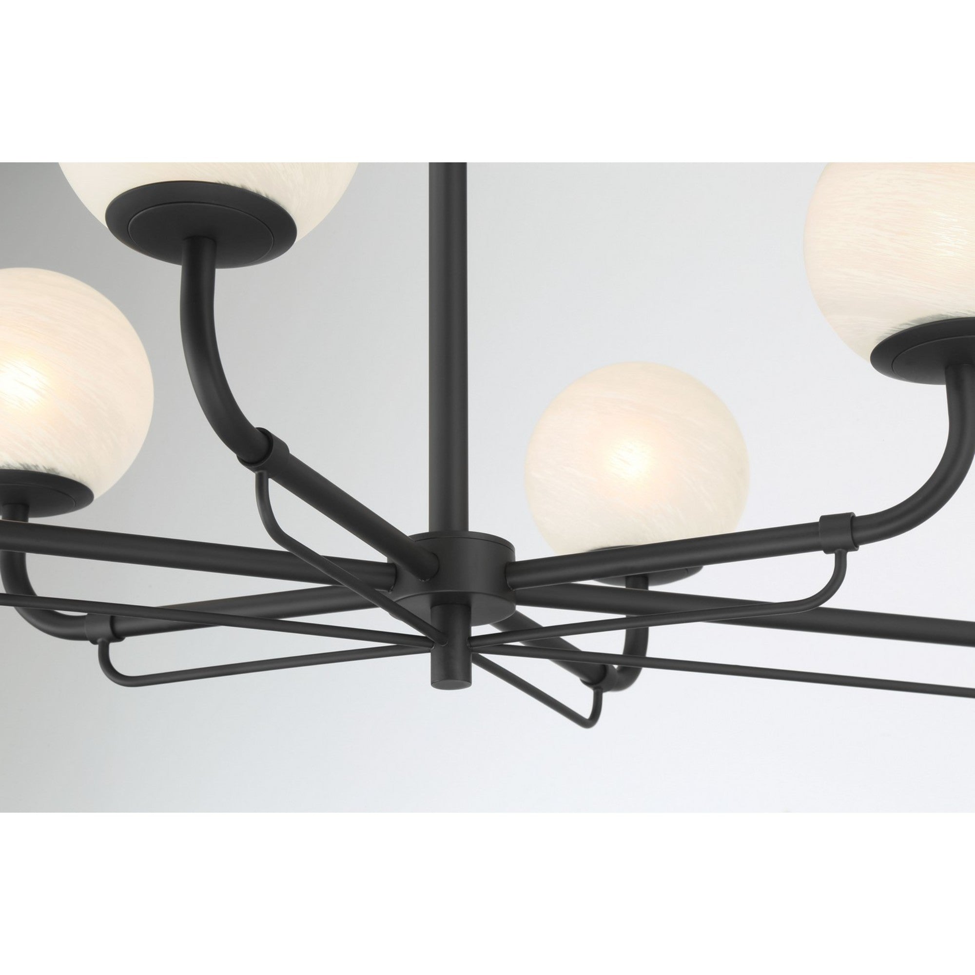 Whitehall 46" 6-Light Island Light, Dark Matte Black Finish - Bees Lighting