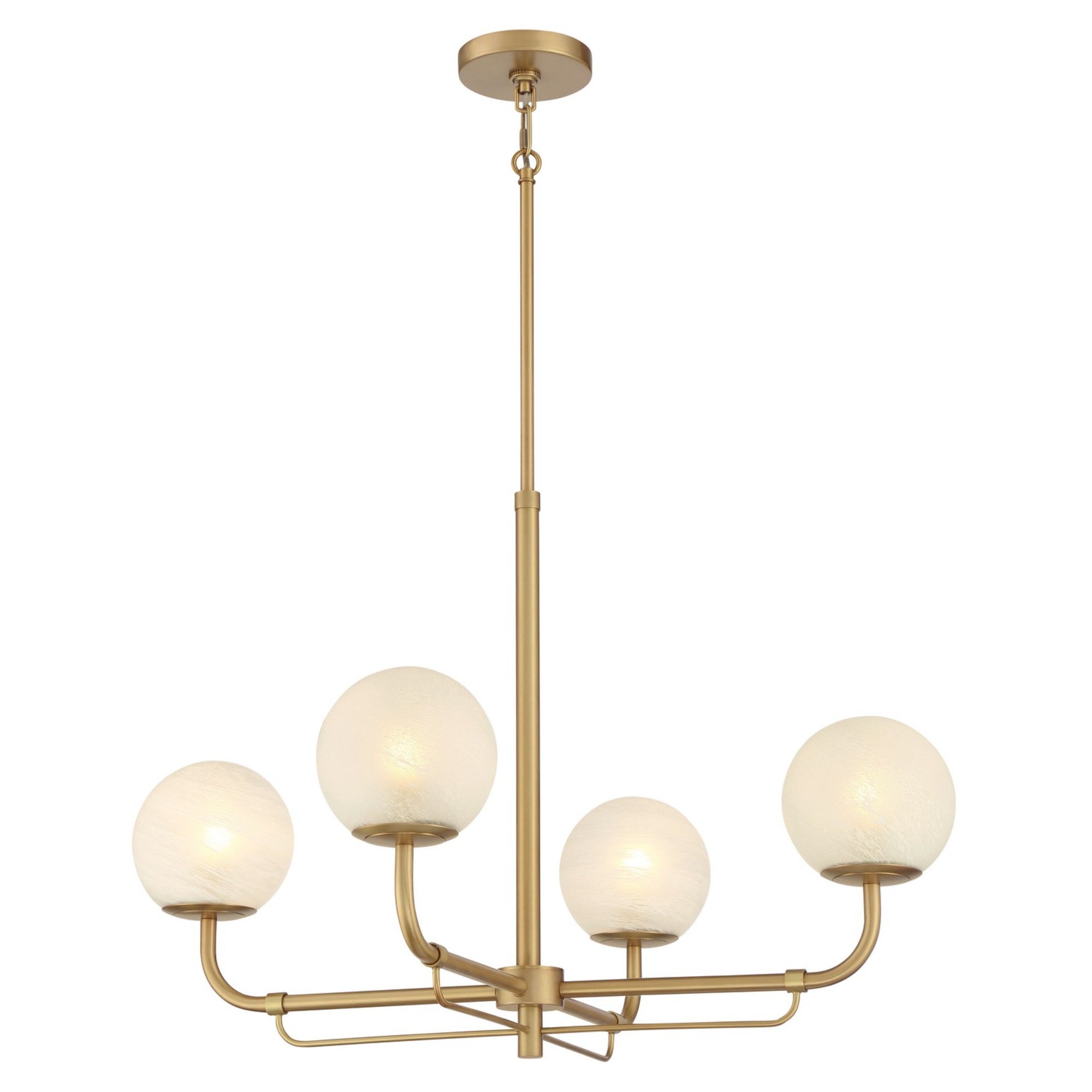 Whitehall 30" 4-Light Chandelier, Legacy Brass Finish - Bees Lighting