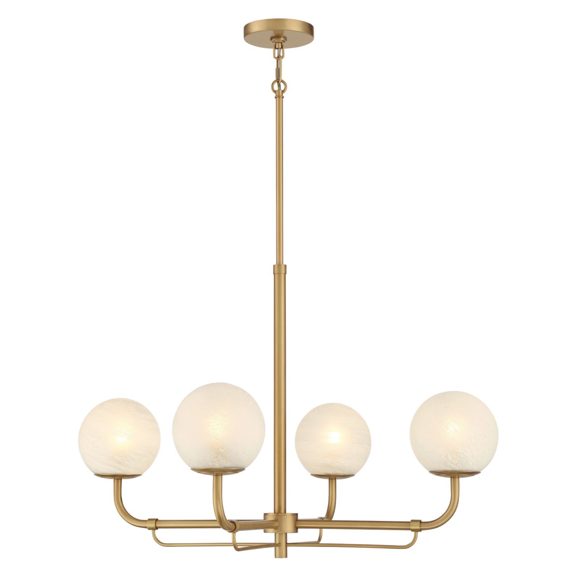 Whitehall 30" 4-Light Chandelier, Legacy Brass Finish - Bees Lighting