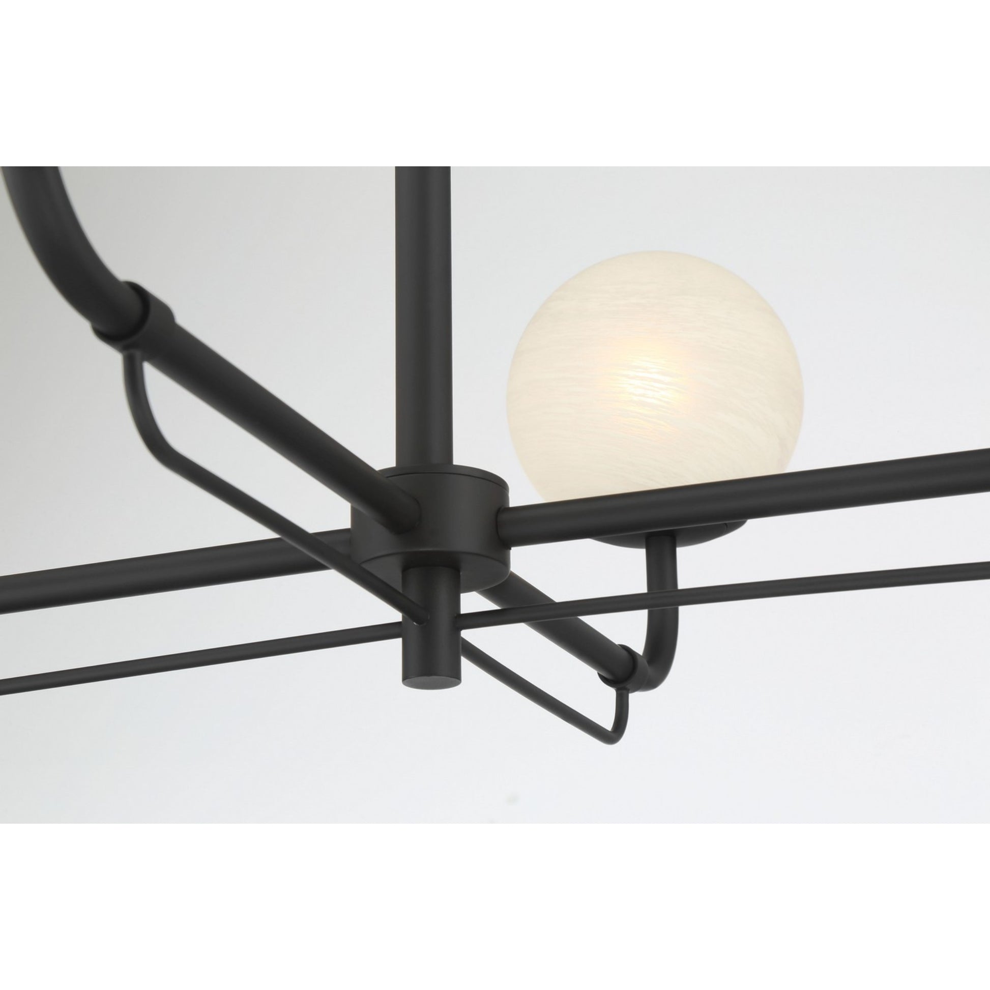 Whitehall 30" 4-Light Chandelier, Dark Matte Black Finish - Bees Lighting